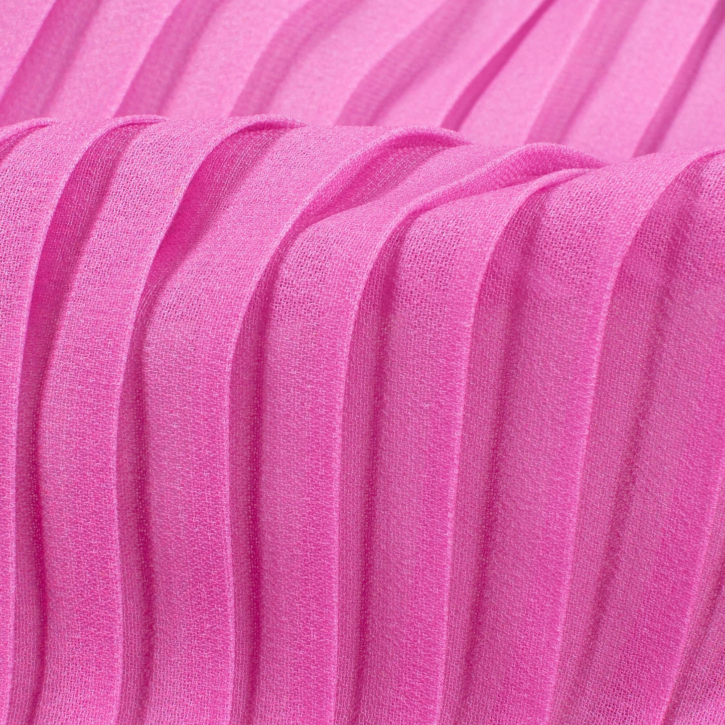 Taffy Pink Ombre Pattern Digital Print Georgette Pleated Fabric