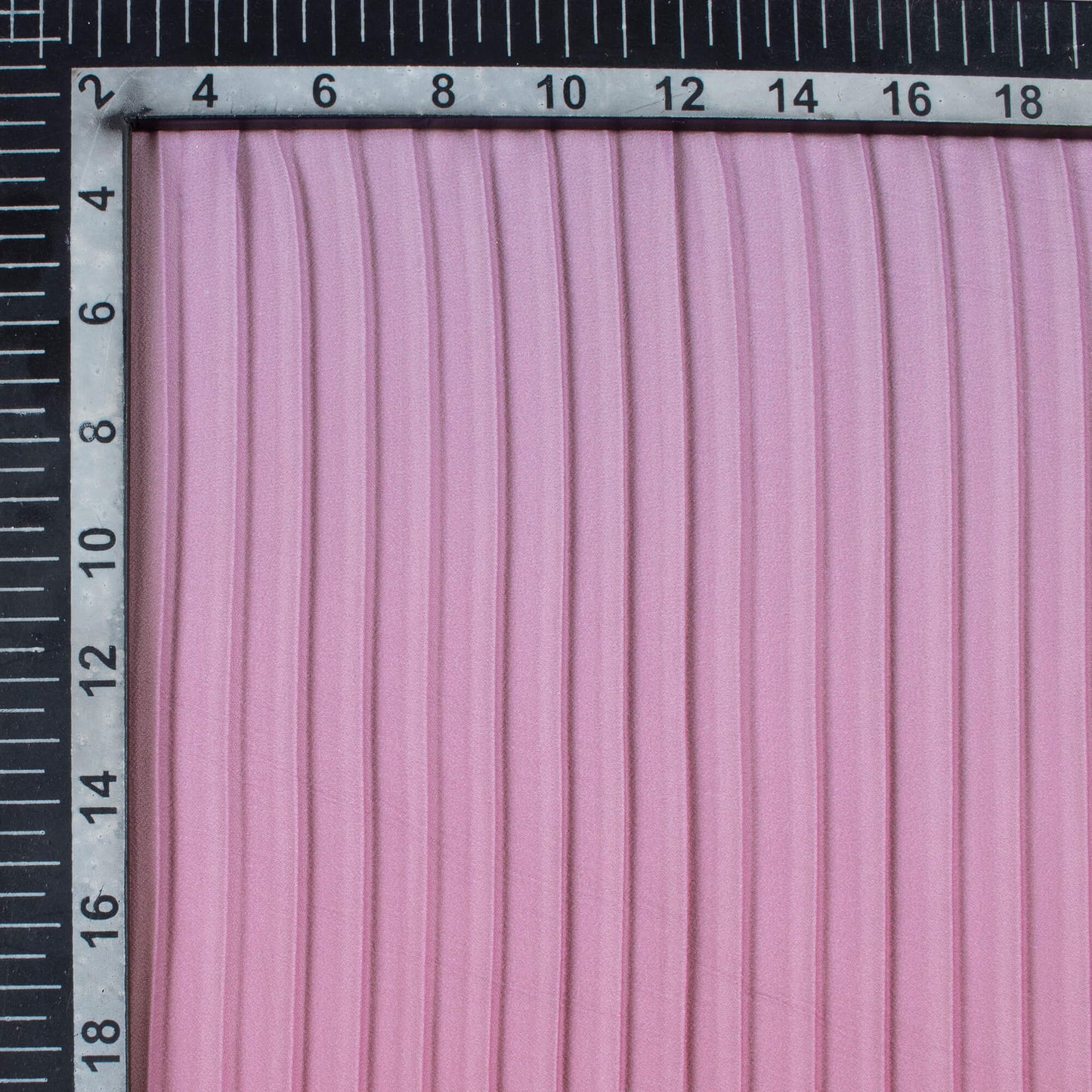 Hippie Pink And Grey Ombre Pattern Digital Print Georgette Pleated Fabric