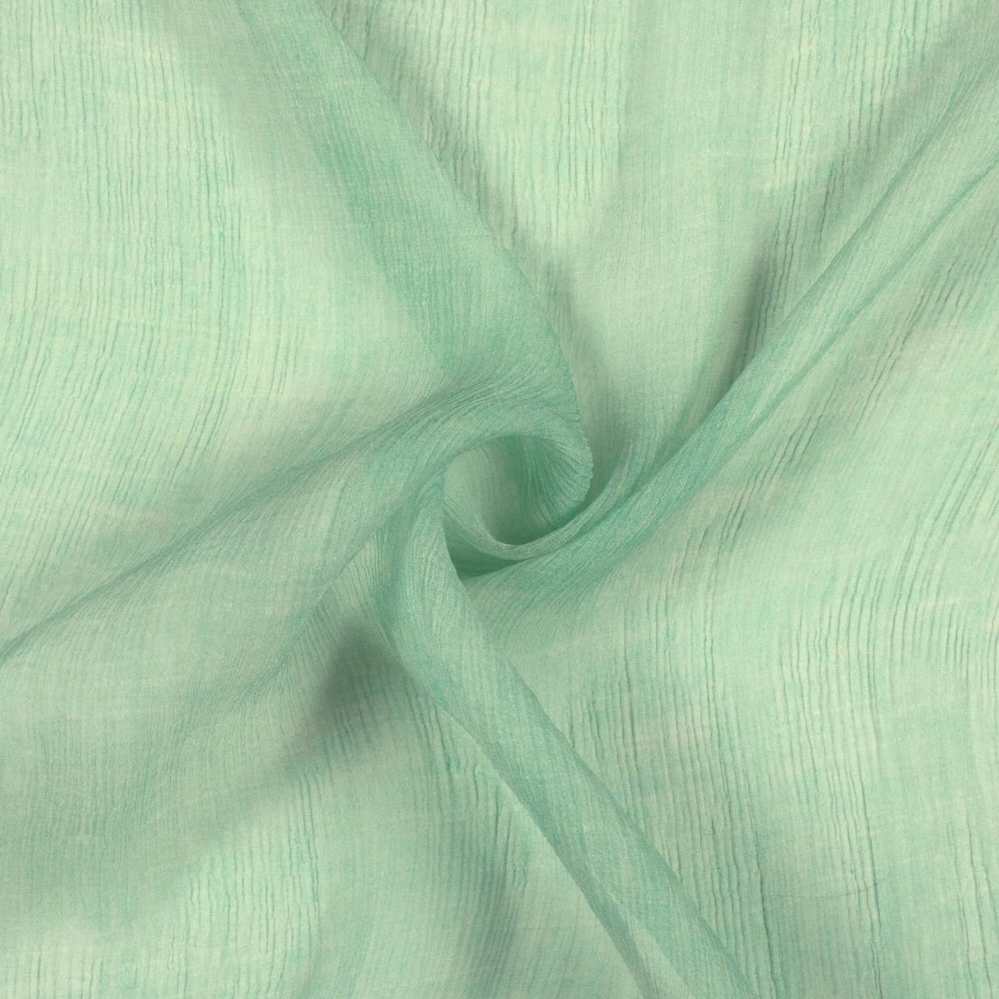 Mint Green Texture Pattern Digital Print Bemberg Chiffon Fabric
