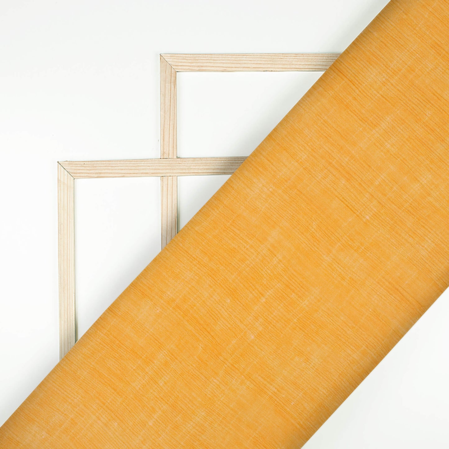 Merigold Yellow Texture Pattern Digital Print Bemberg Chiffon Fabric