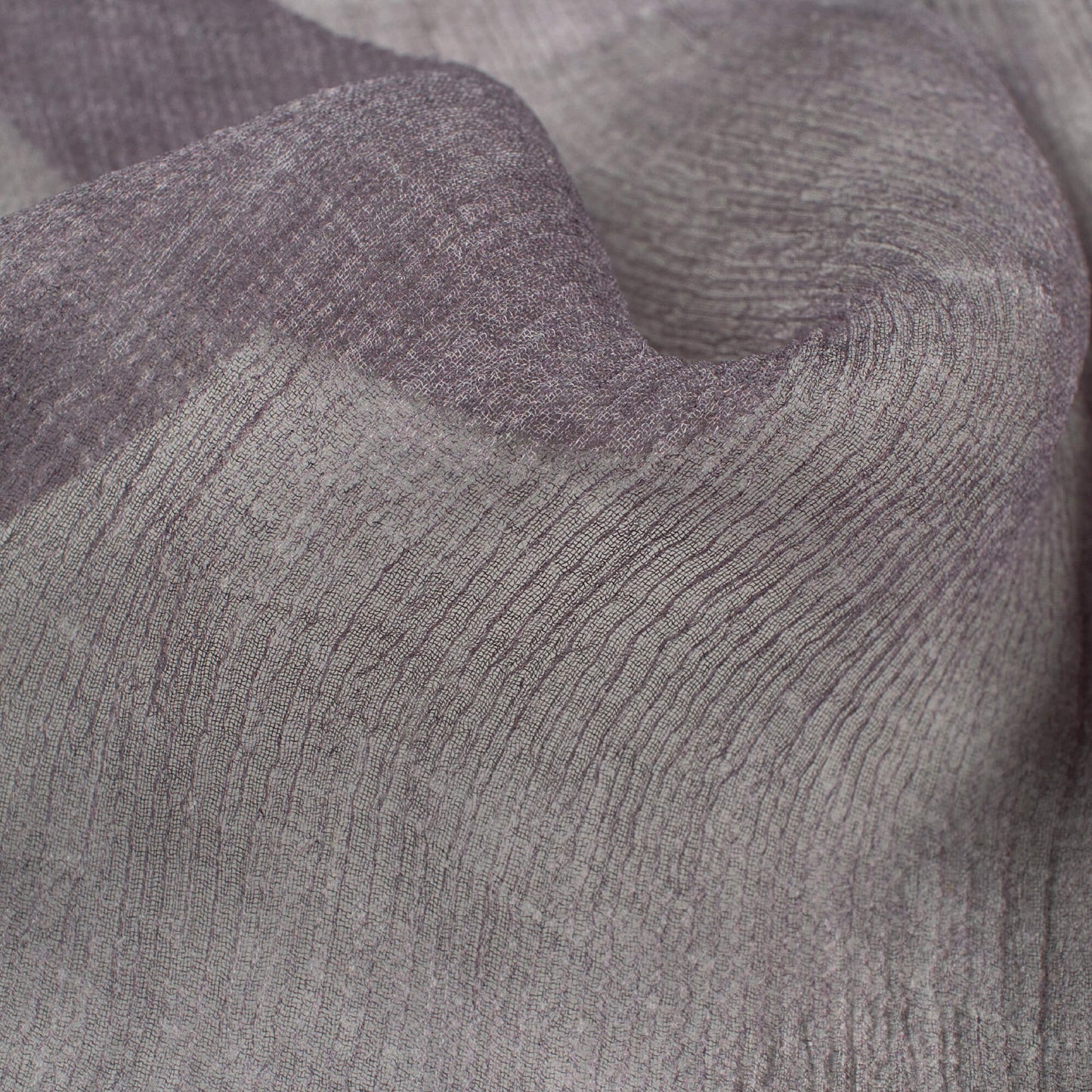 Charcoal Grey Texture Pattern Digital Print Bemberg Chiffon Fabric