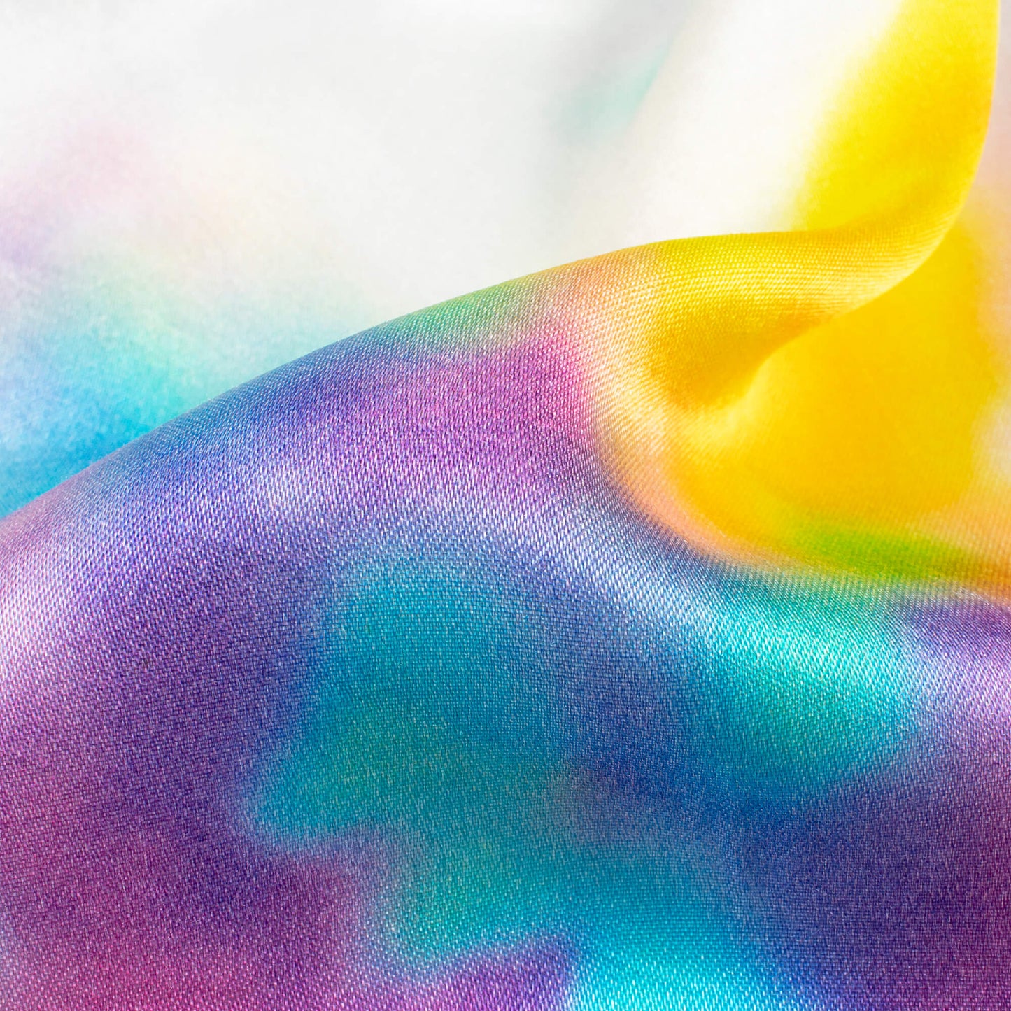 Multi-Color Tye And Dye Pattern Digital Print Viscose Gaji Silk Fabric