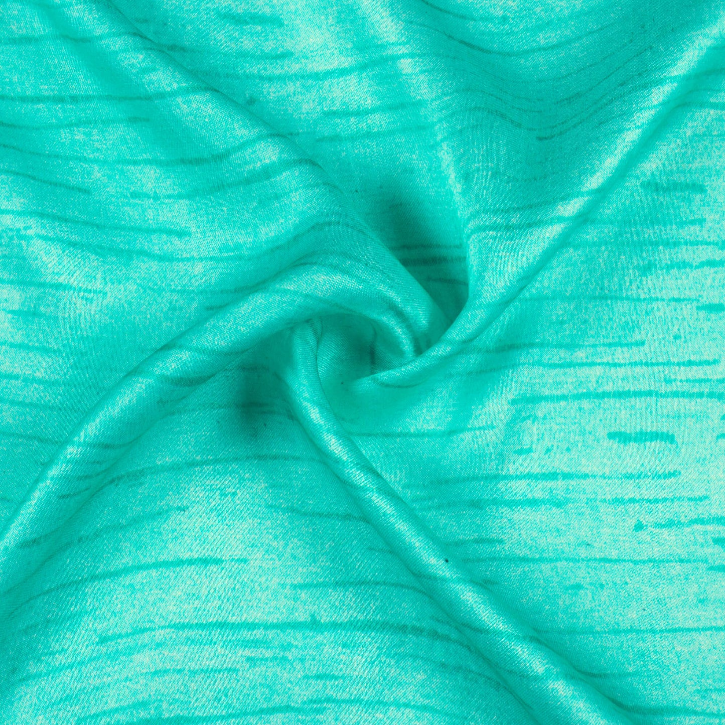 Sea Green Texture Pattern Digital Print Viscose Gaji Silk Fabric
