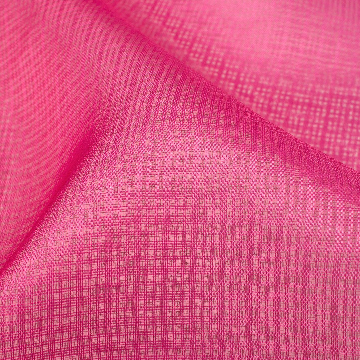 Magenta Pink Ombre Pattern Digital Print Kota Doria Fabric