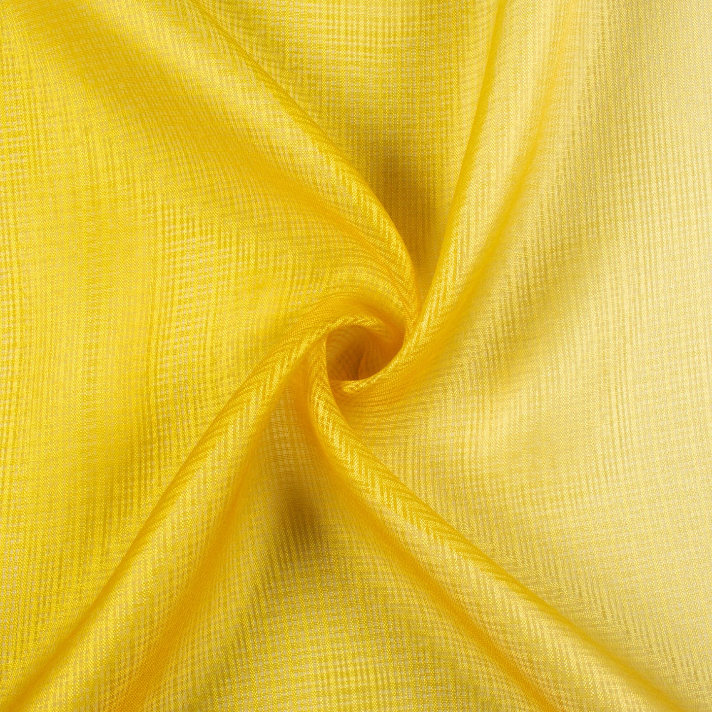 Lemon Yellow And Peanut Brown Ombre Pattern Digital Print Kota Doria Fabric