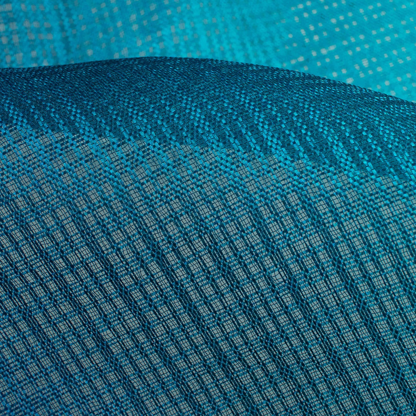 Tiffany Blue Ombre Pattern Digital Print Kota Doria Fabric