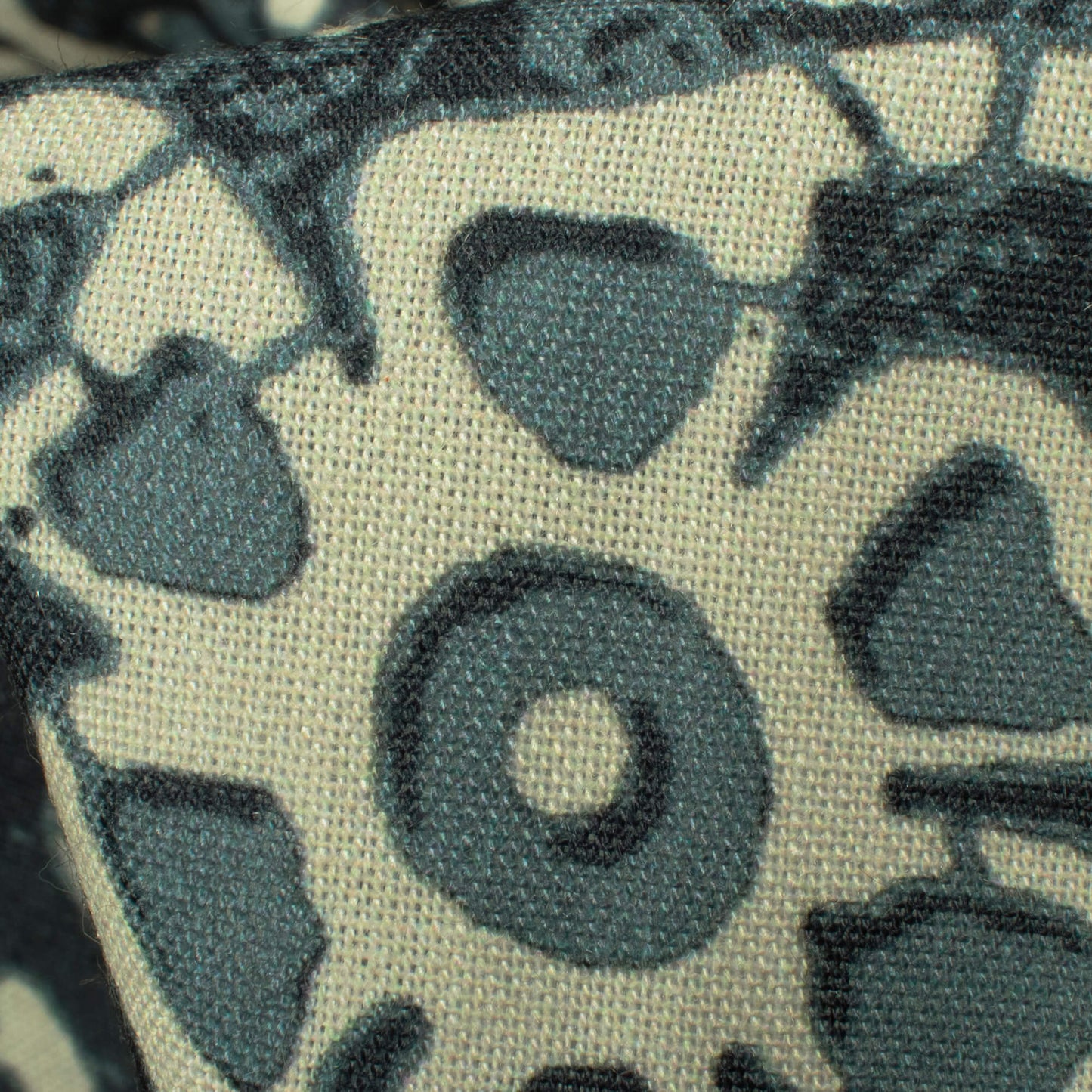 Seaweed Green And Sand Beige Floral Pattern Digital Print Rayon Fabric