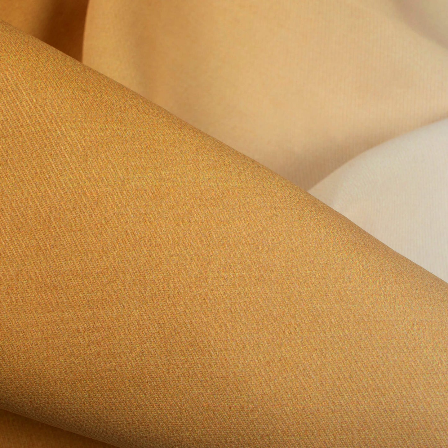 Dijon Yellow And White Ombre Pattern Digital Print Twill Fabric (Width 56 Inches)