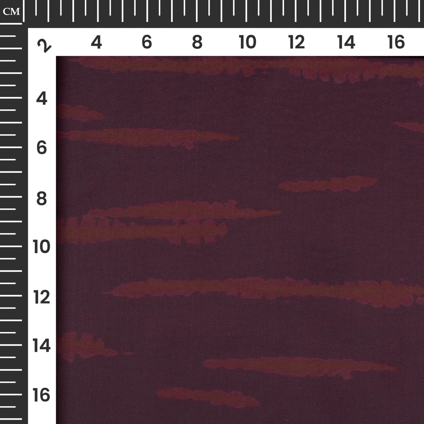 Wine Purple Shiiborii Digital Print Imported Satin Fabric