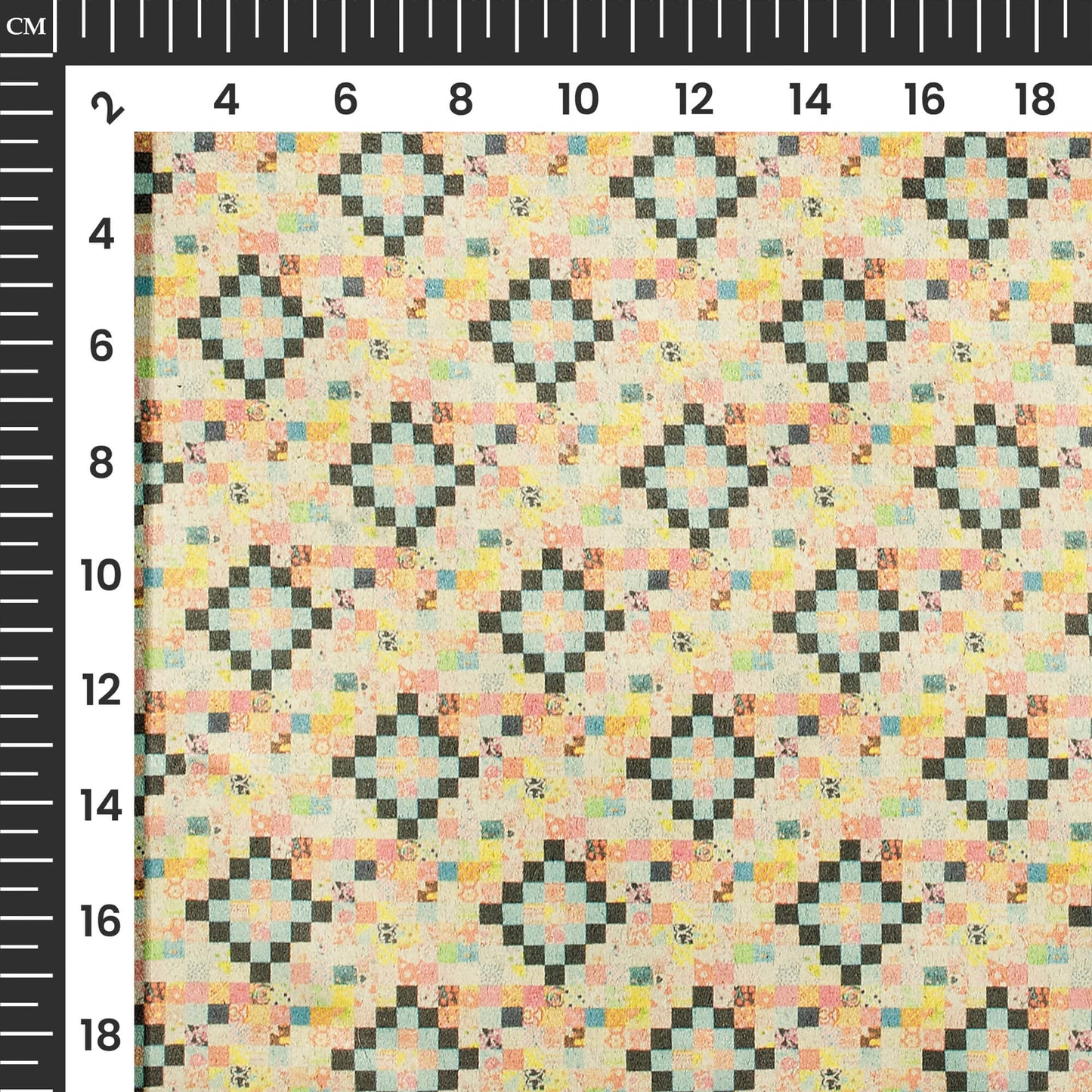 Quatrefoil Printed Deluxe Suede Fabric