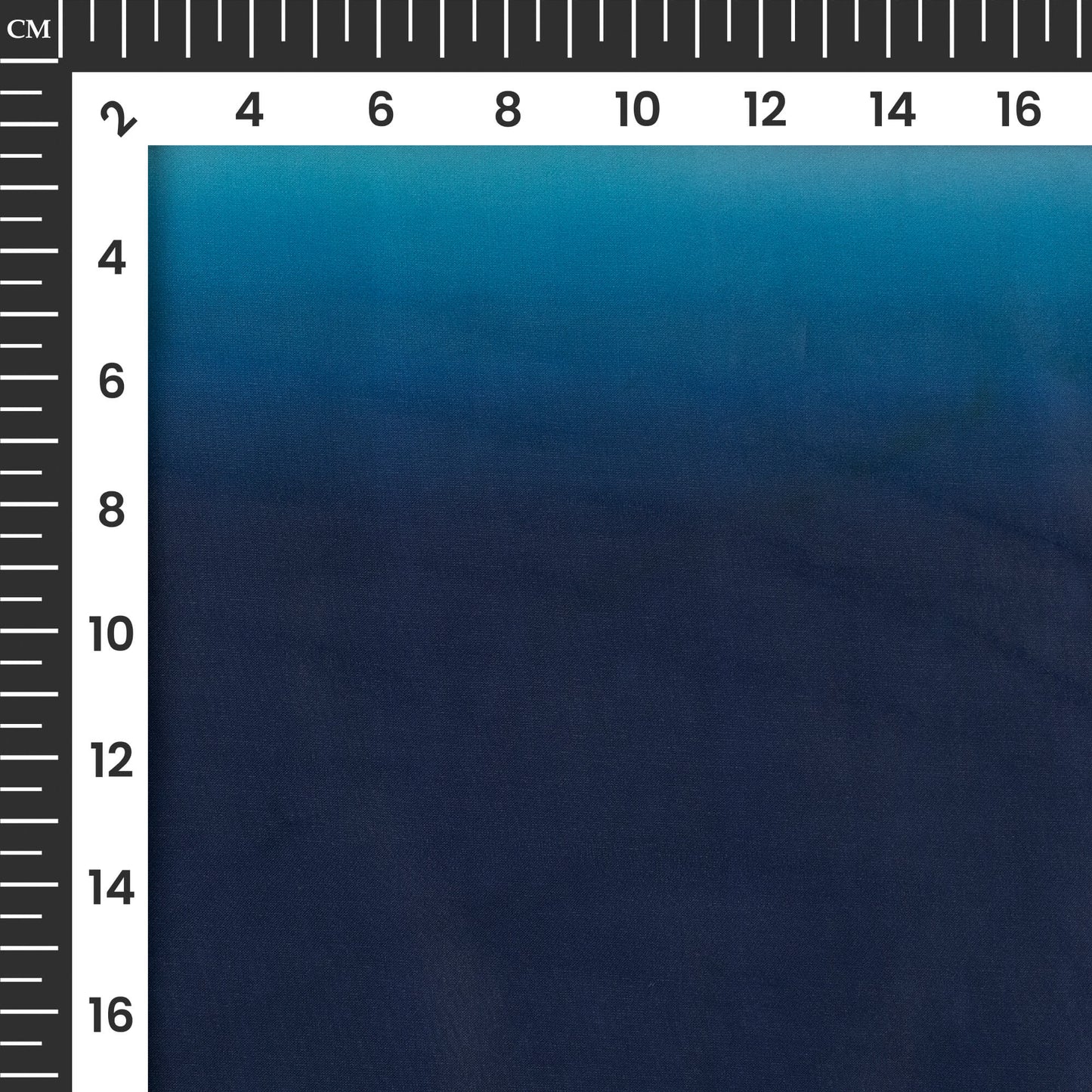 Blue And Pink Abstract Printed Organza Satin Fabric