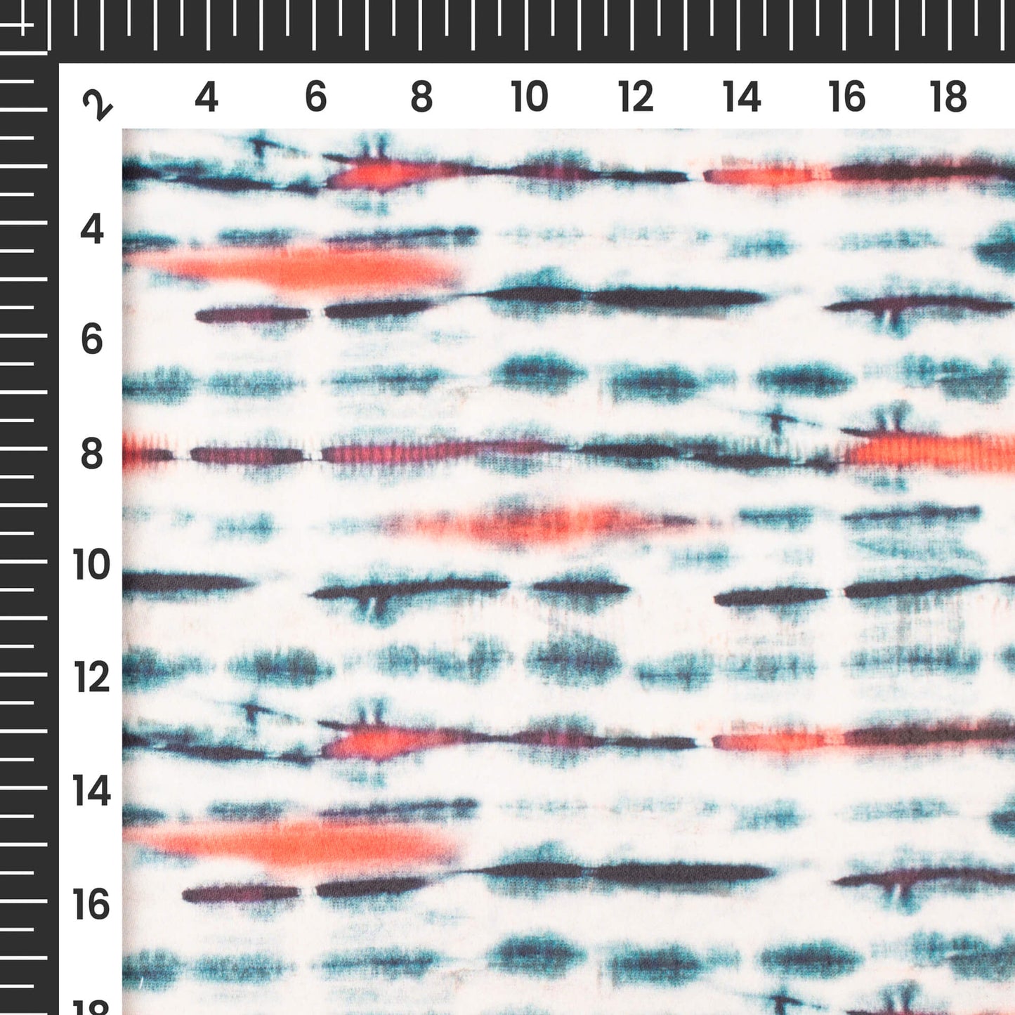 Teal Blue Shiiborii Printed Exclusive Shirting Fabric