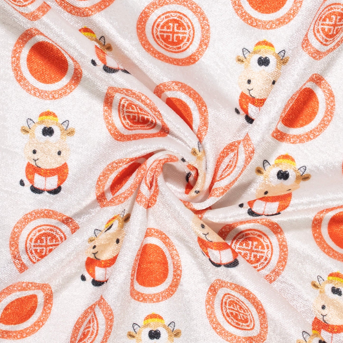 Trendy Kids Print Premium Velvet Fabric