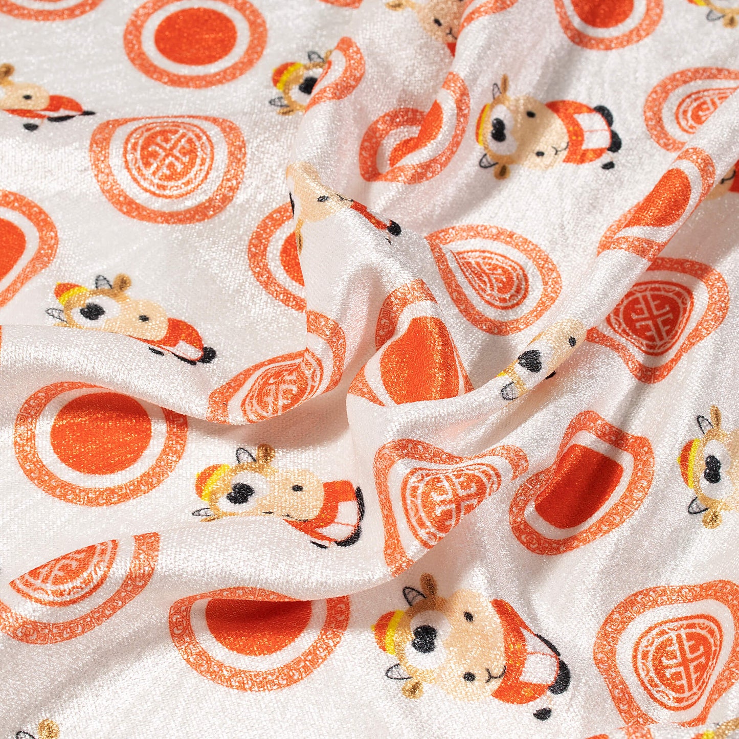 Trendy Kids Print Premium Velvet Fabric