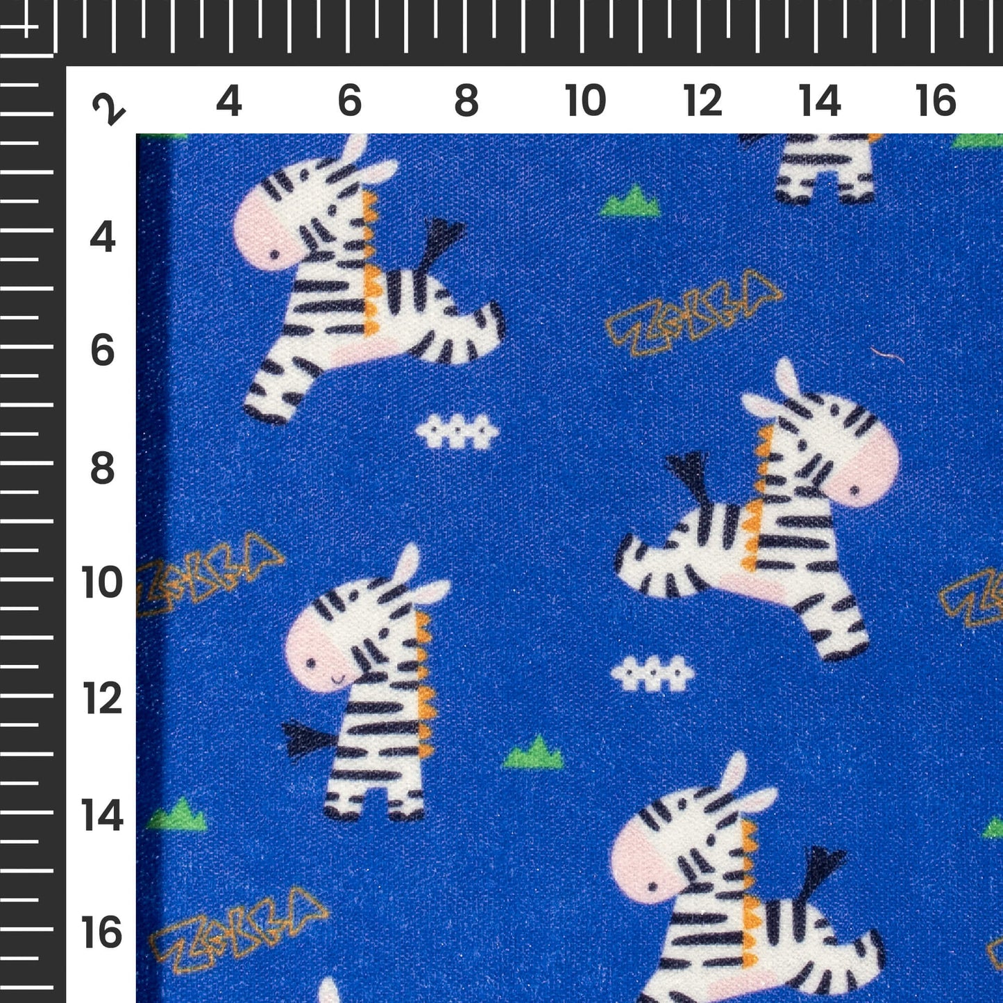 Zebra Print Premium Velvet Fabric
