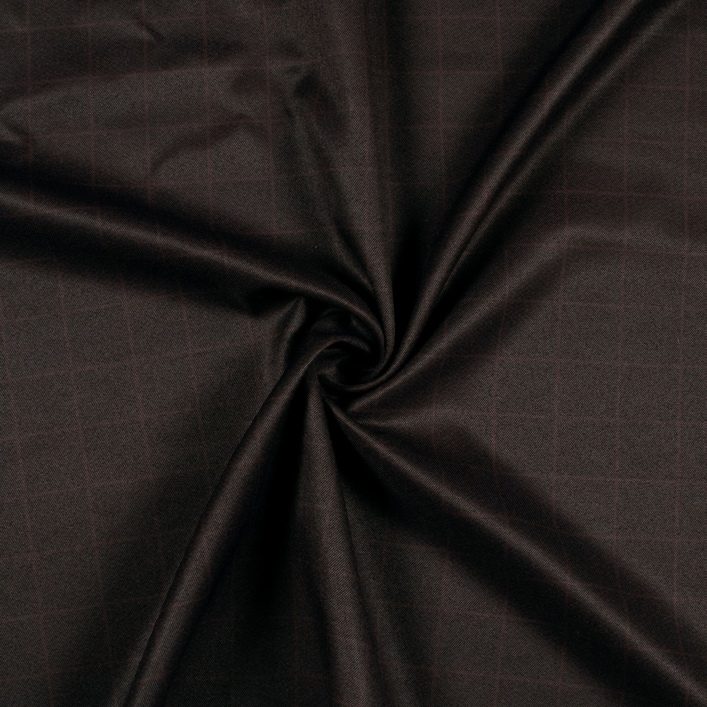 Black Checks Printed Luxury Suiting Fabric