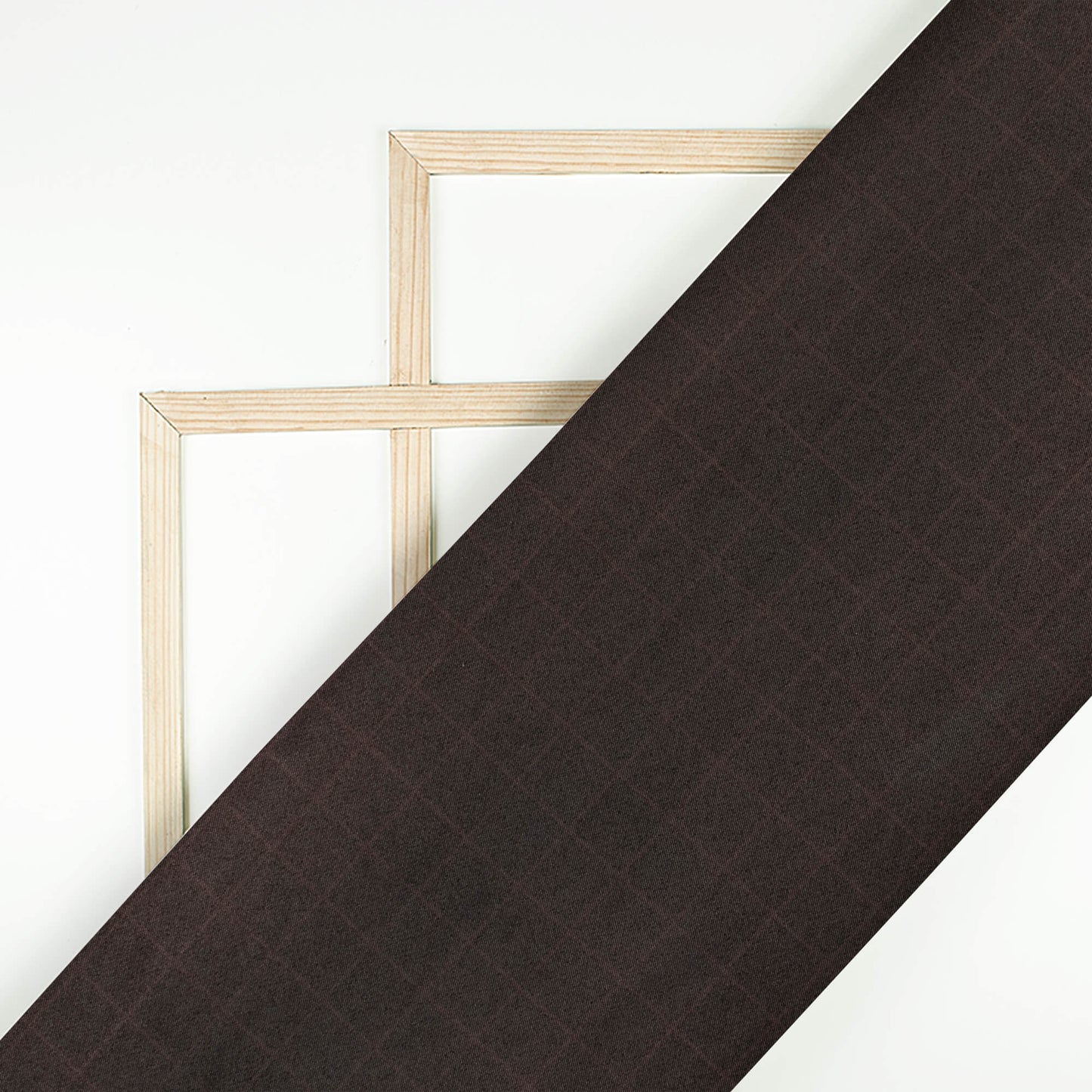 Black Checks Printed Luxury Suiting Fabric