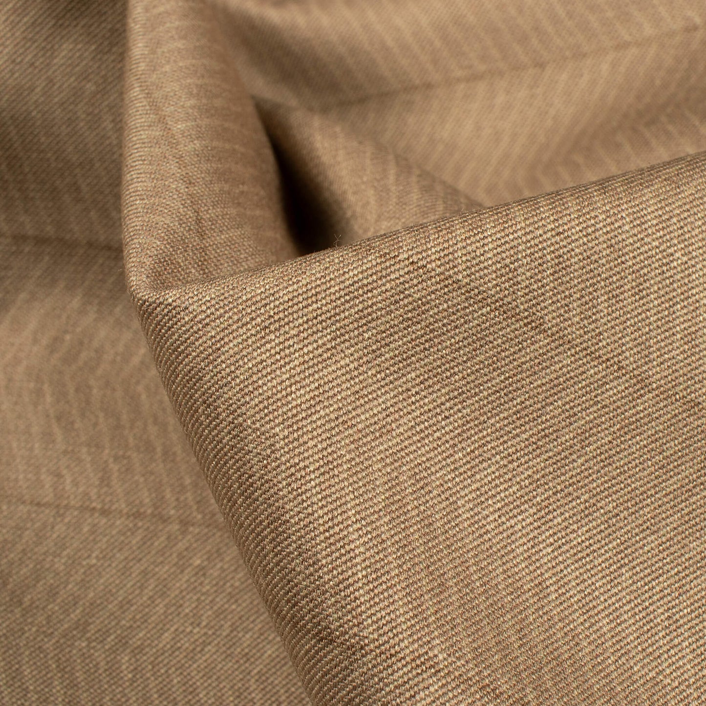 Beige Chevron Printed Luxury Suiting Fabric