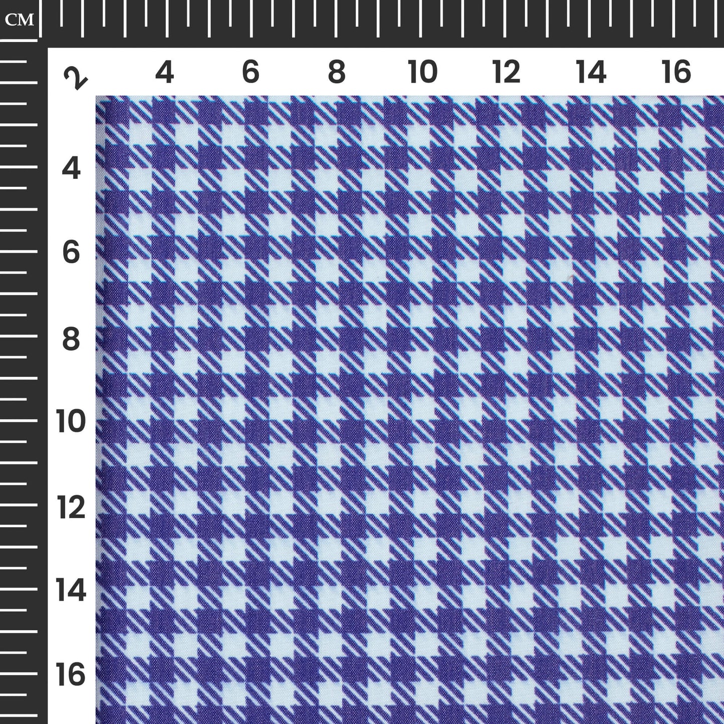 Royal Blue Abstract Printed Exclusive Shirting Fabric