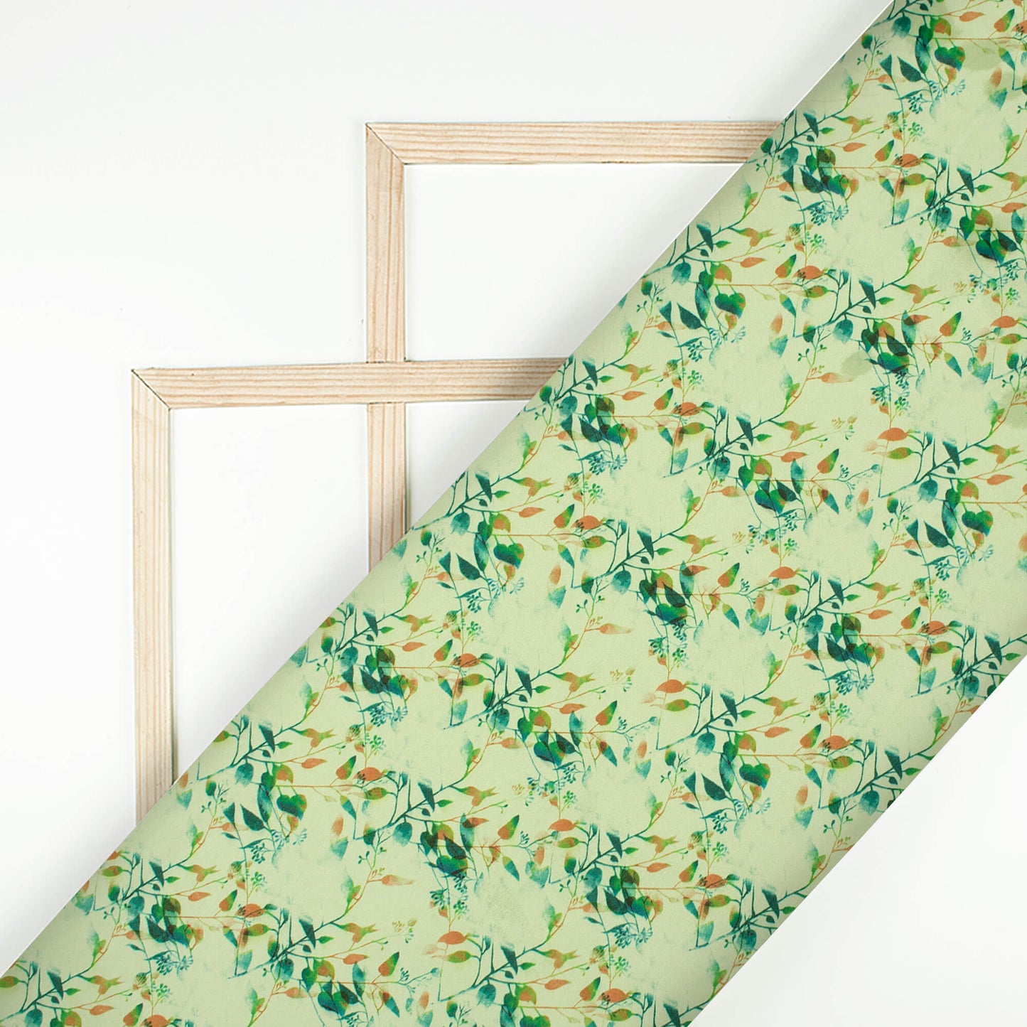 Green Leaf Printed Exclusive Shirting Fabric