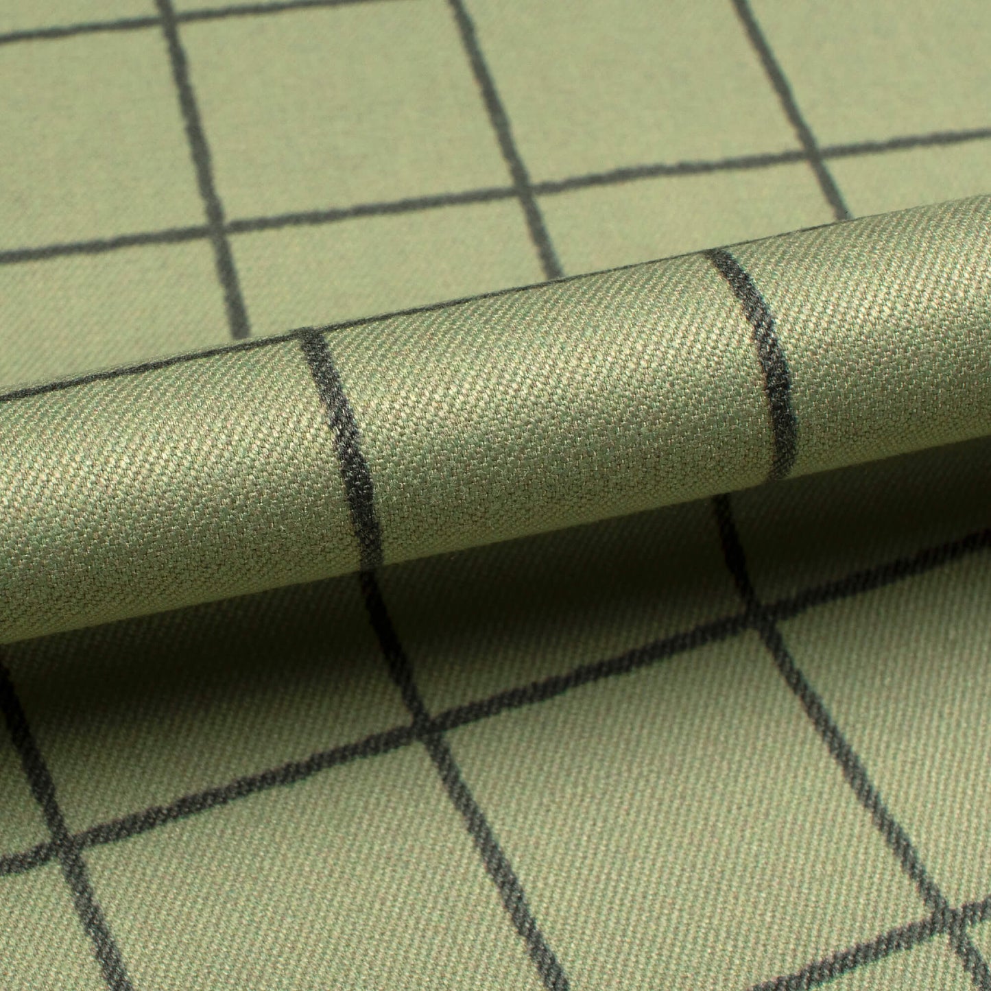 Pistachio Green Checks Printed Luxury Suiting Fabric