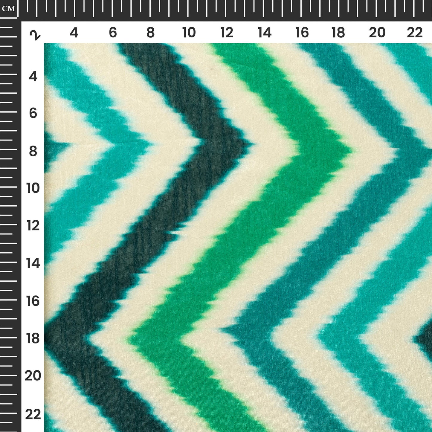 Trendy Chevron Digital Print Poly Chinnon Chiffon Fabric