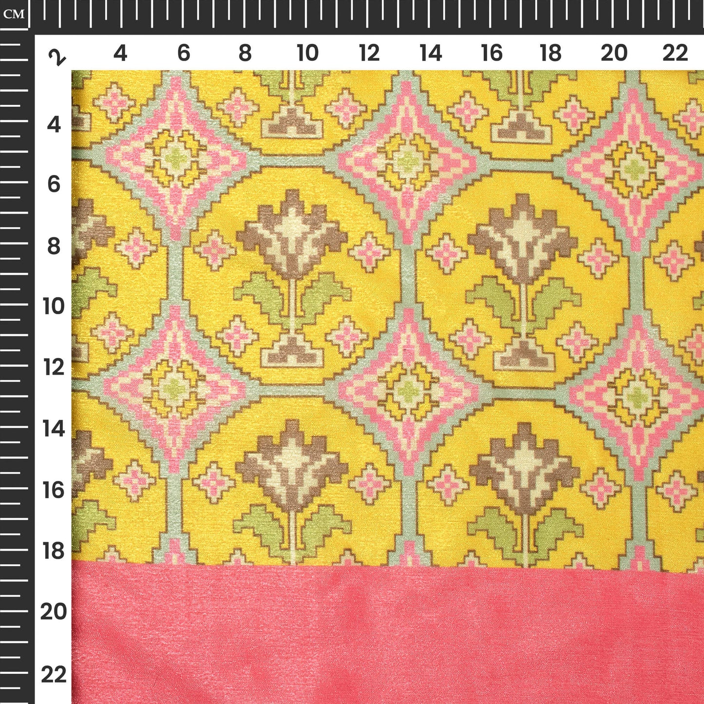 Patolaa Digital Print Poly Chinnon Chiffon Fabric