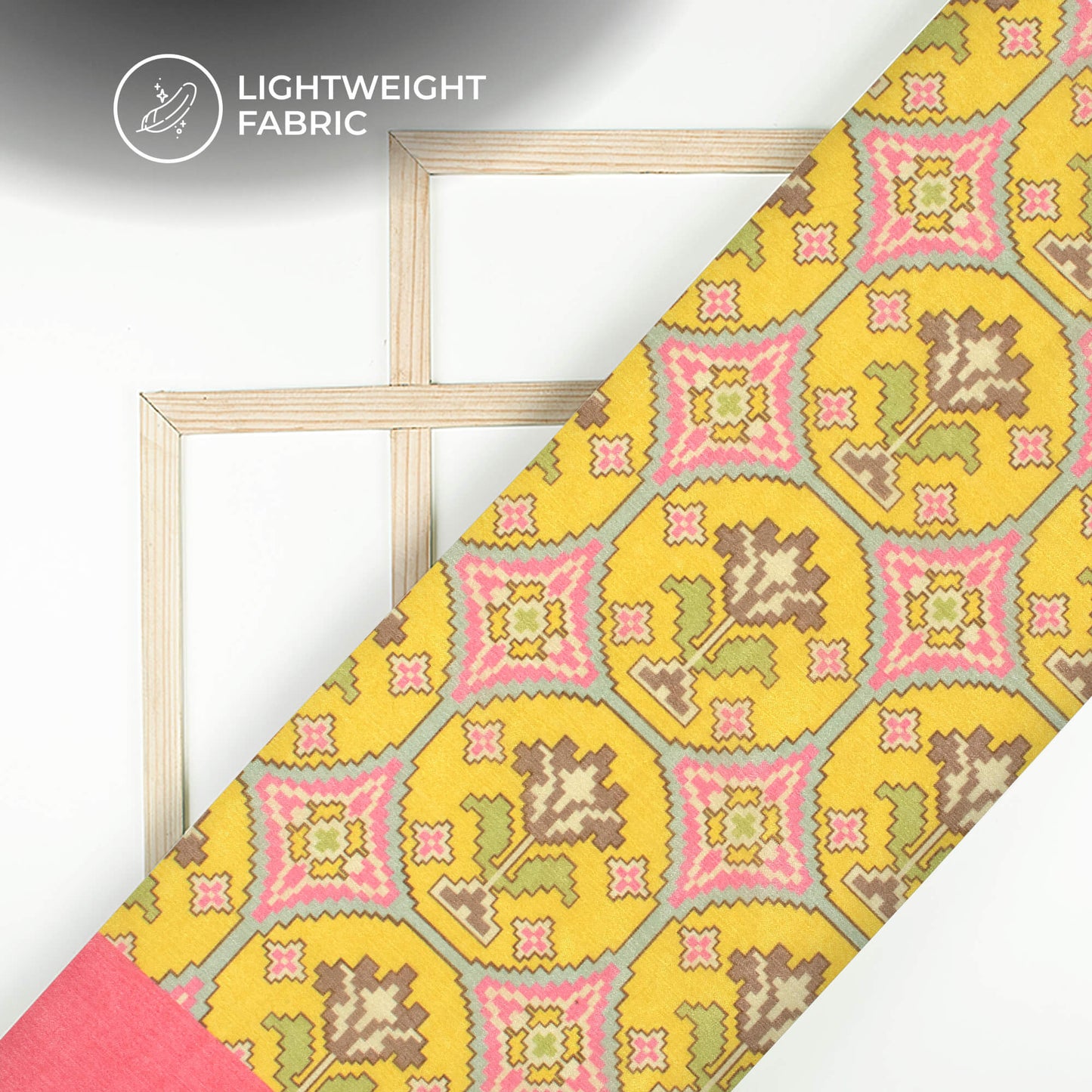 Patolaa Digital Print Poly Chinnon Chiffon Fabric