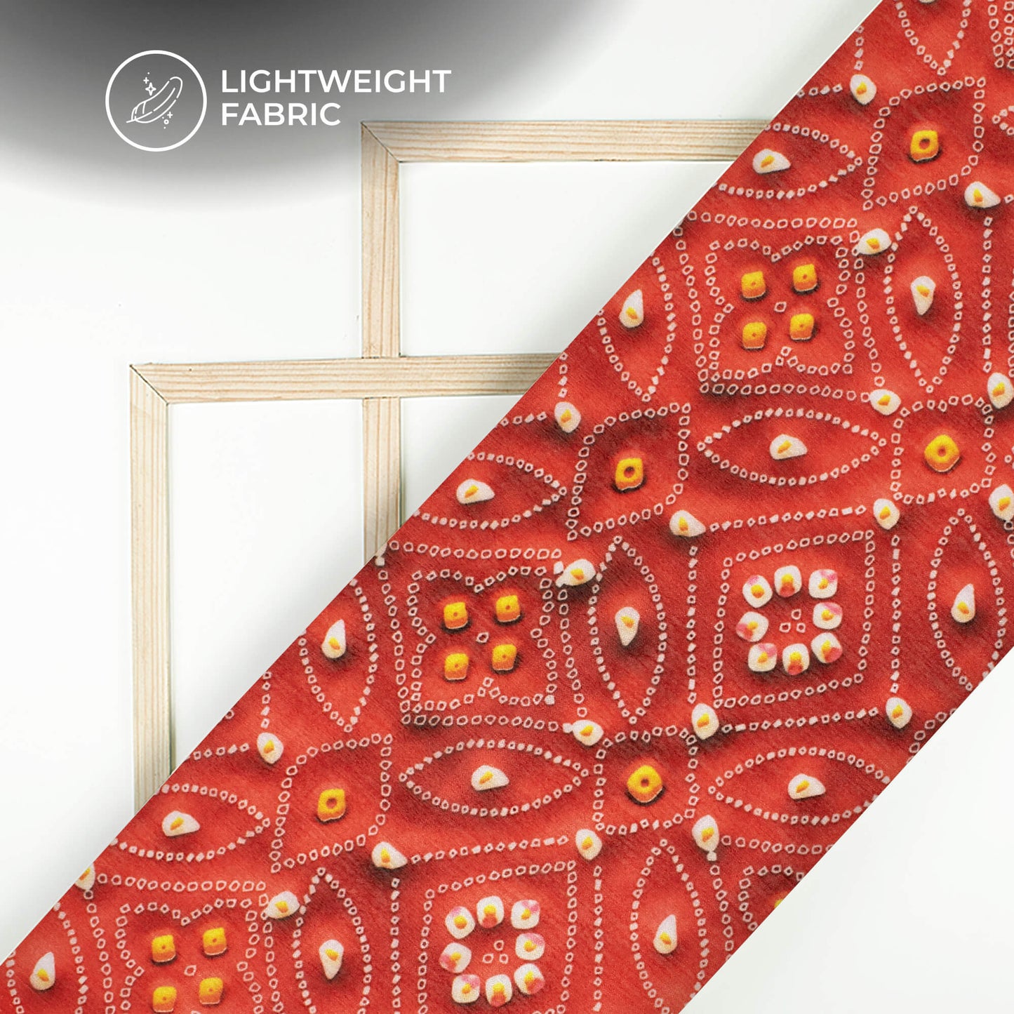 Exclusive Bandhanii Digital Print Poly Chinnon Chiffon Fabric