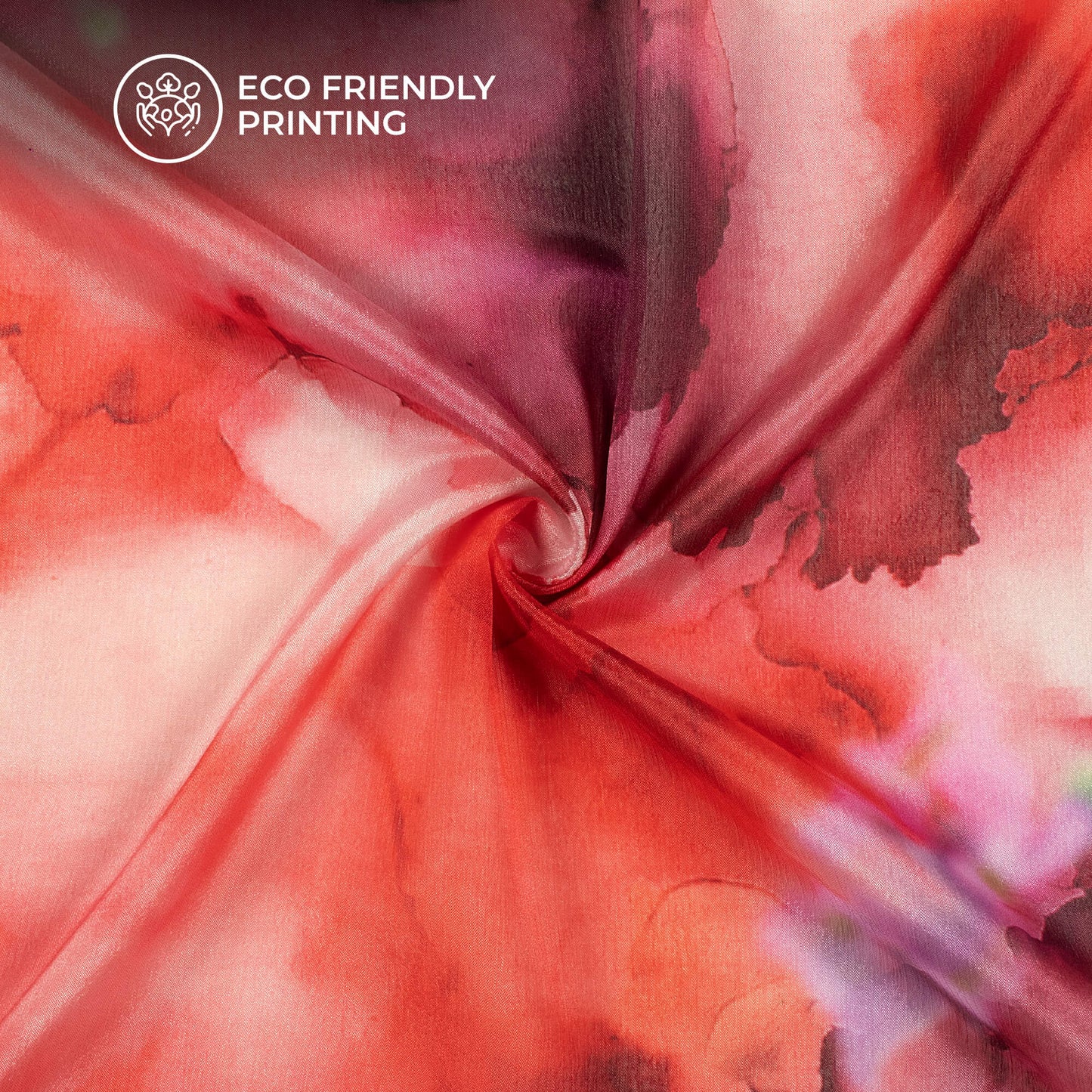 Stunning Tye And Dye Digital Print Poly Chinnon Chiffon Fabric