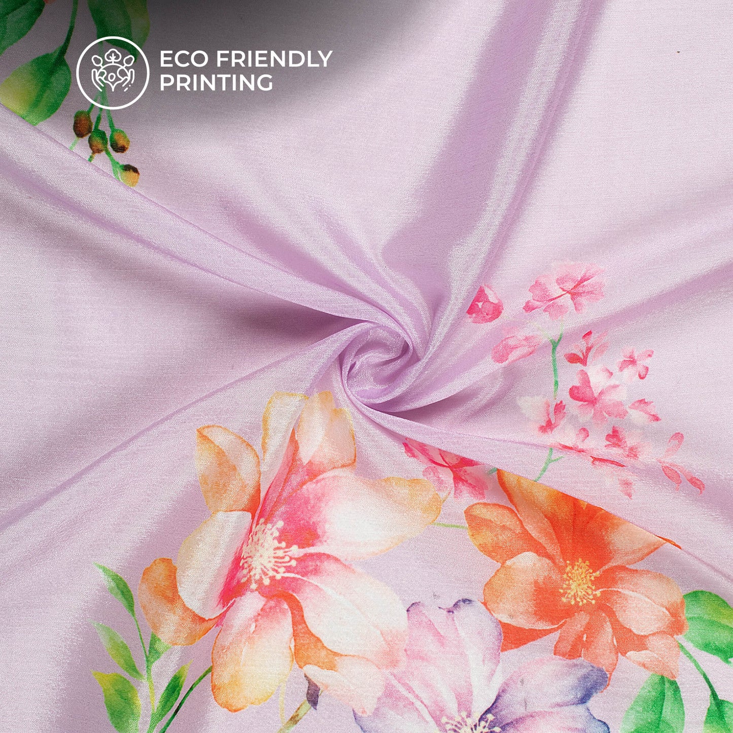 Beautiful Floral Digital Print Poly Chinnon Chiffon Fabric