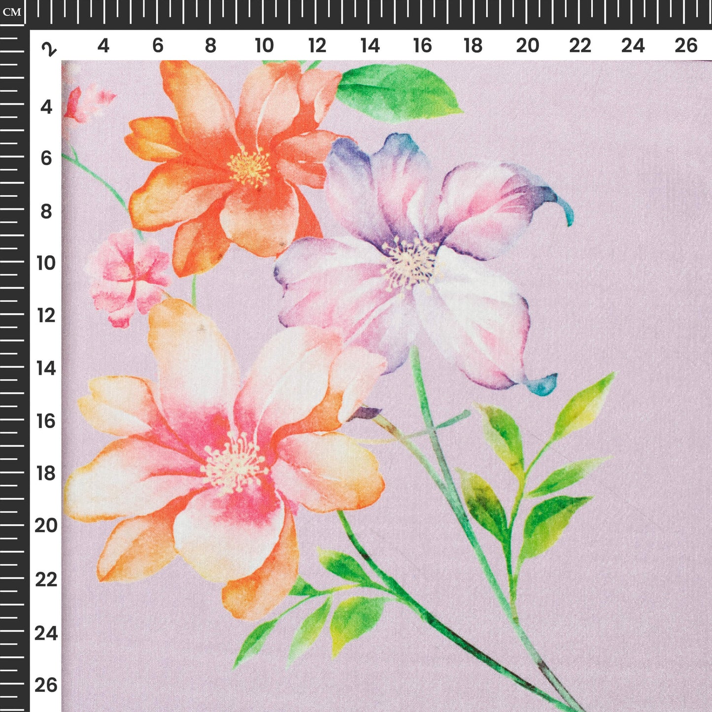 Beautiful Floral Digital Print Poly Chinnon Chiffon Fabric