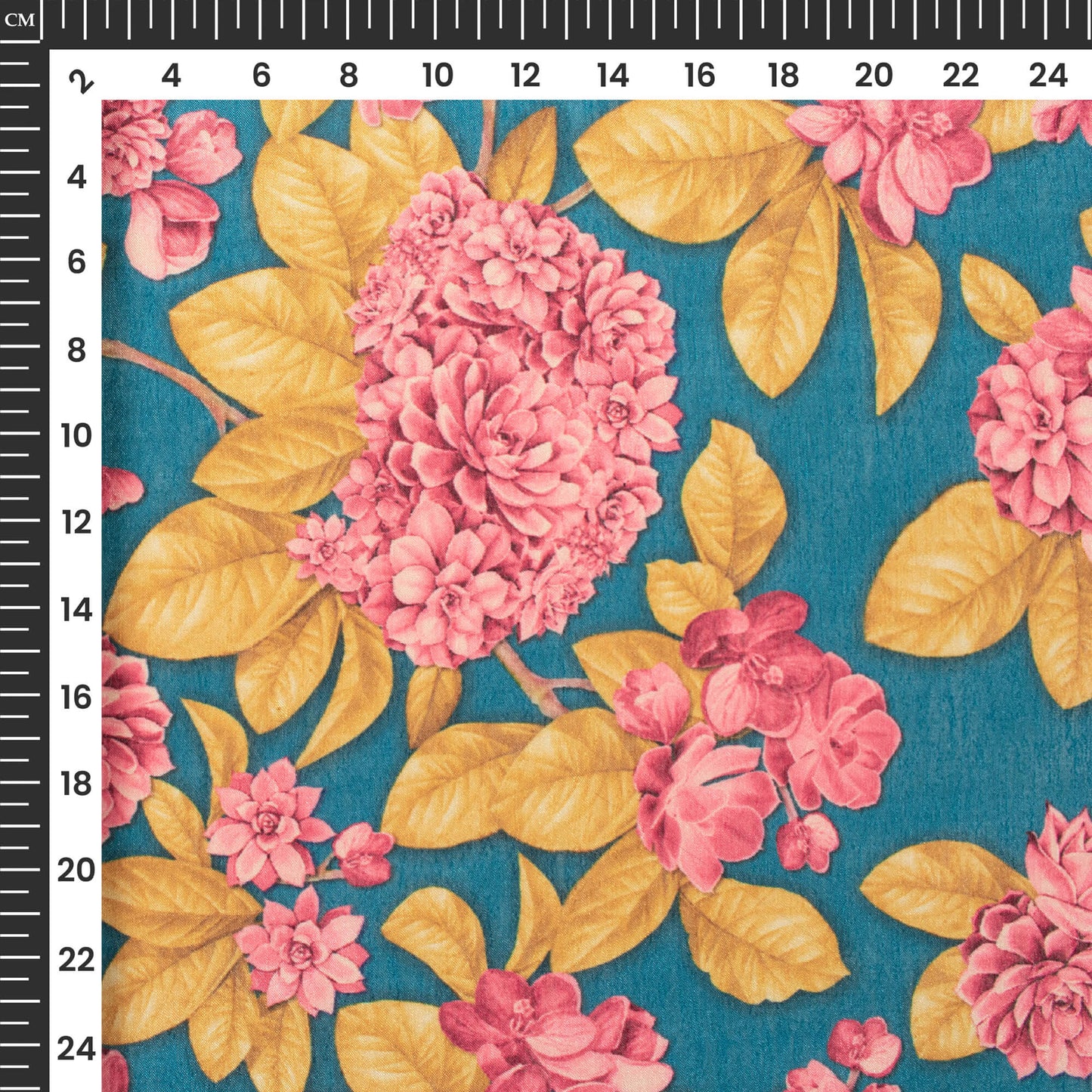 Dashing Floral Digital Print Poly Chinnon Chiffon Fabric