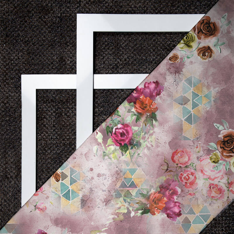 Digital Floral Print On American Crepe Fabric