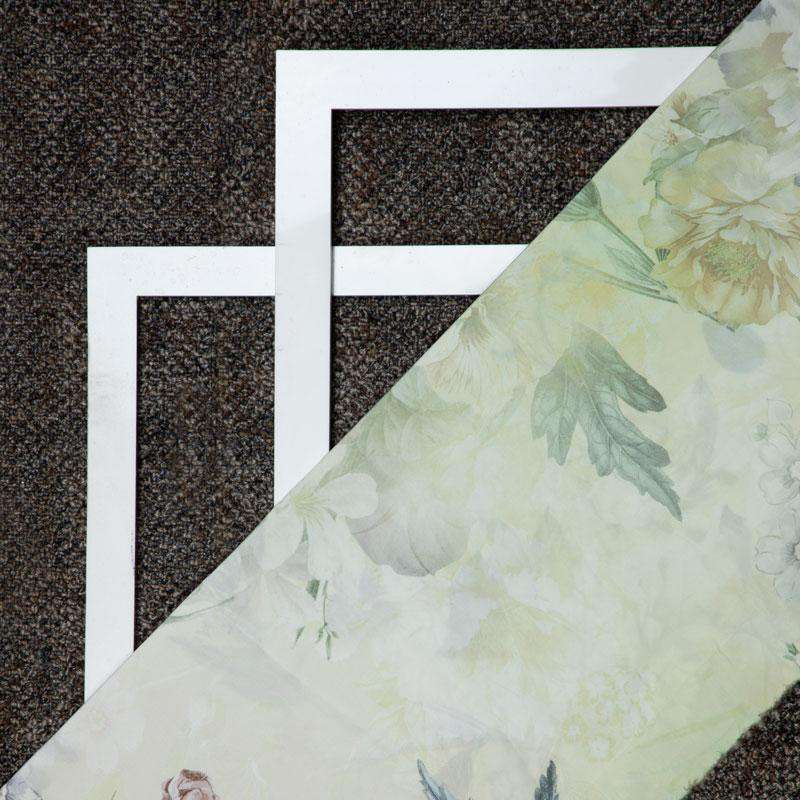 Satin Fabric With Floral Theme