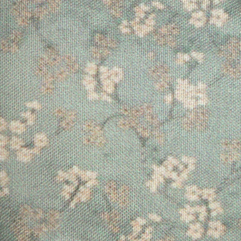 Light Grey Floral Digital Print Rayon Fabric - Fabcurate