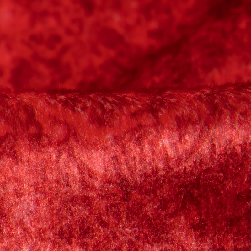 Red Traditional Pattern Digital Print Velvet Fabric (Width 54 inches) - Fabcurate