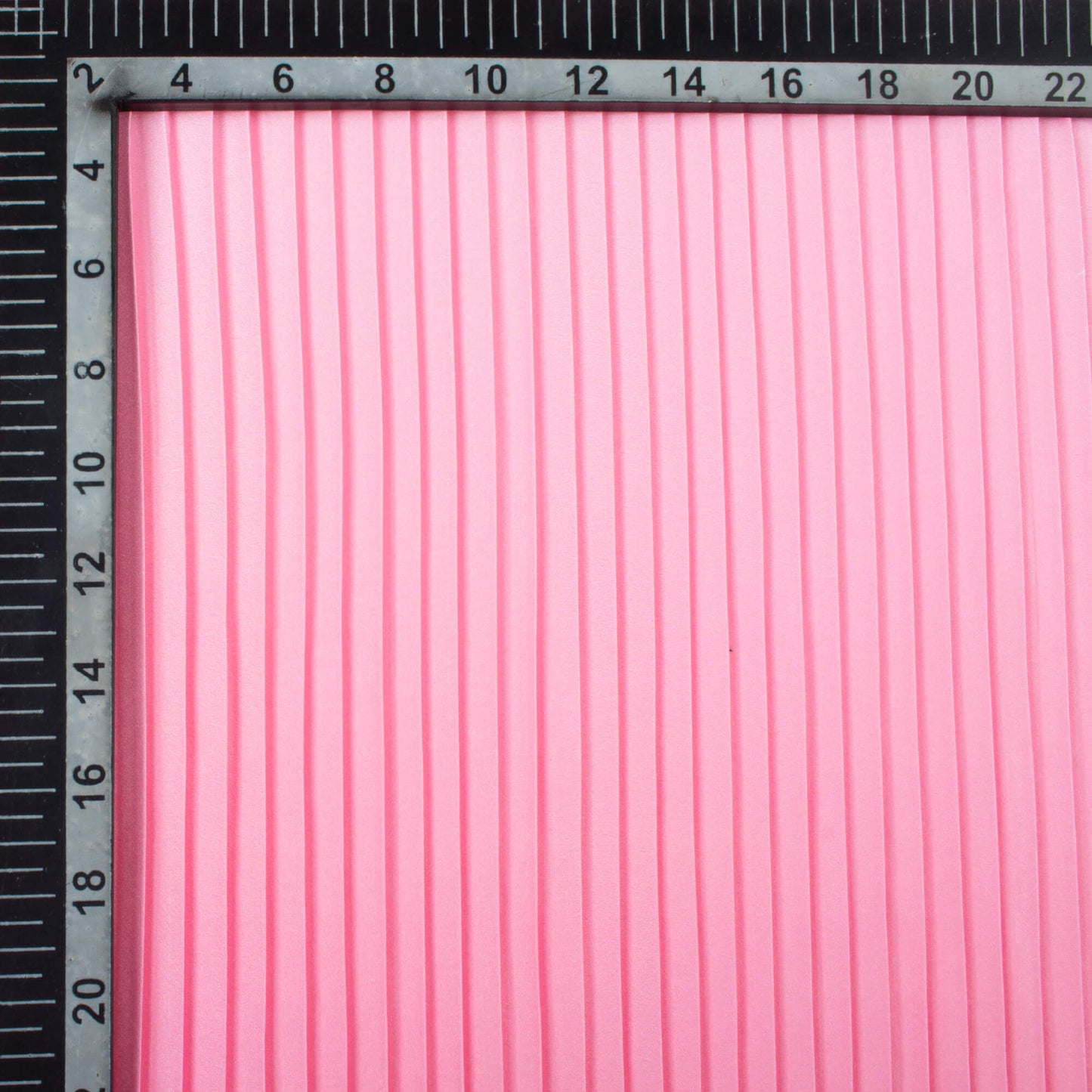 Pink Ombre Pattern Digital Print American Crepe Pleated Fabric