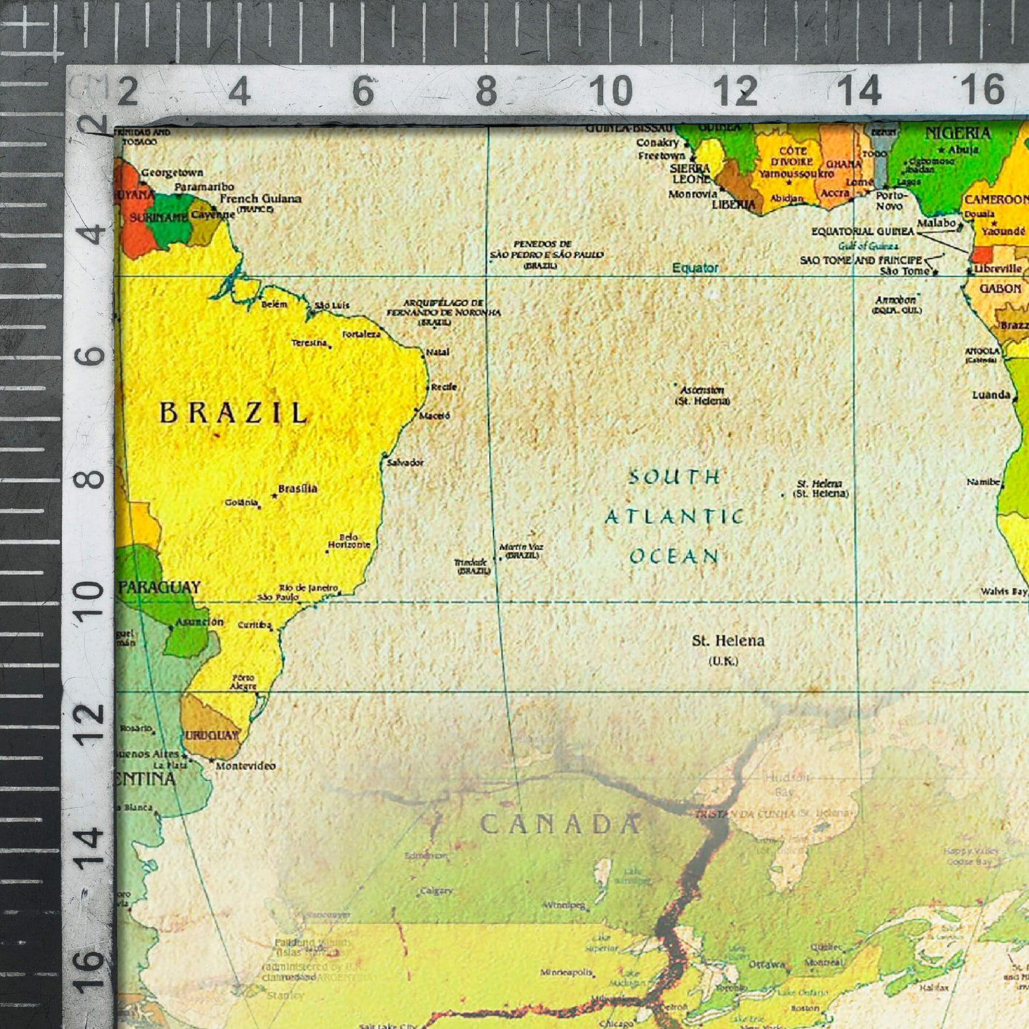 Sand Beige And Yellow Map Pattern Digital Print Ultra Premium Butter Crepe Fabric - Fabcurate