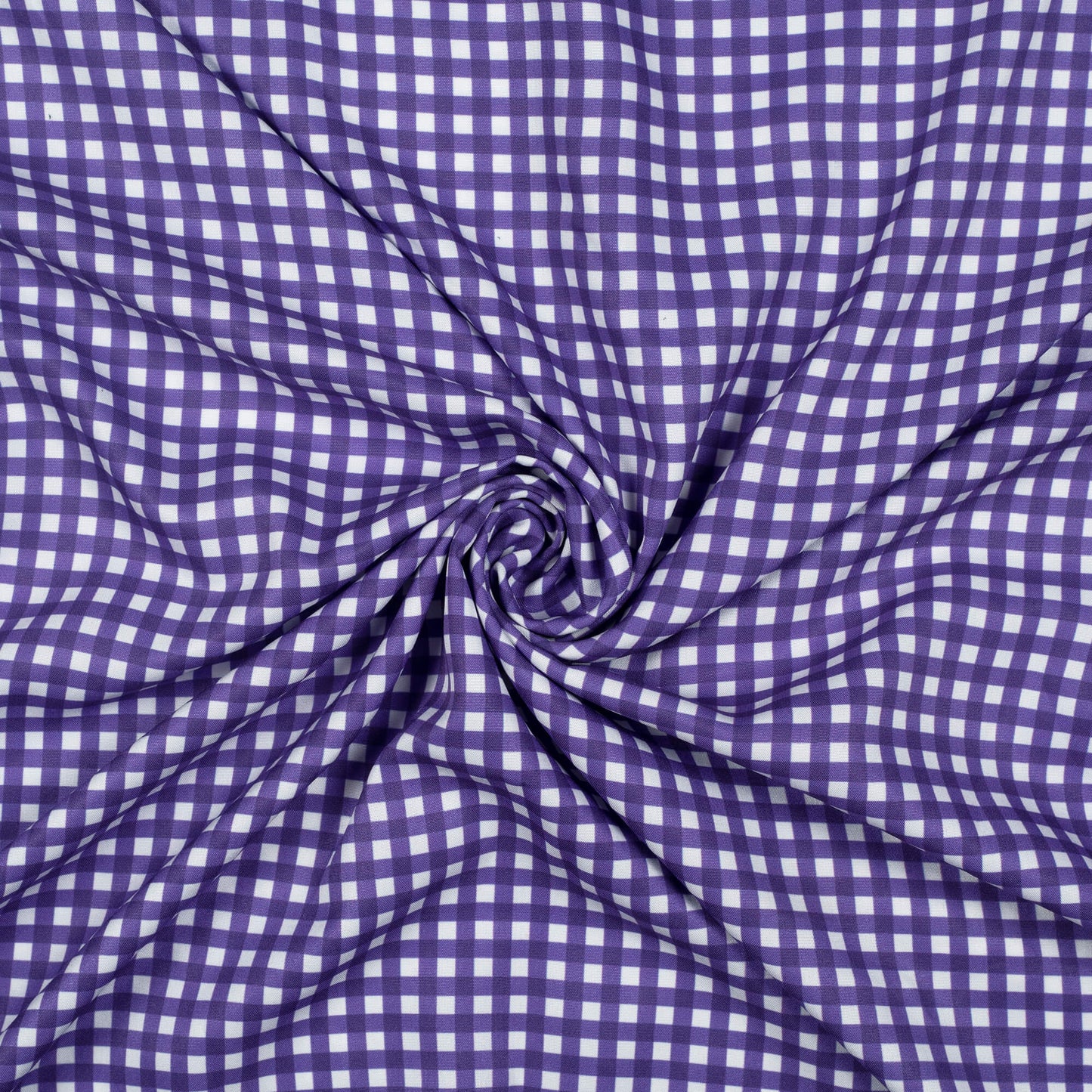 Rose Purple And White Checks Pattern Digital Print Ultra Premium Butter Crepe Fabric - Fabcurate