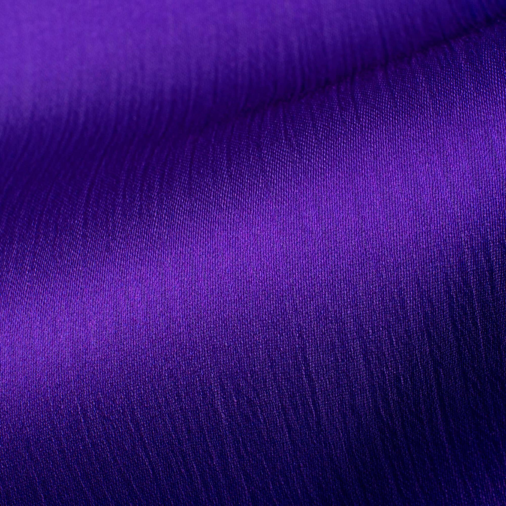 Navy Blue And Violet Purple Ombre Pattern Digital Print Chiffon Satin Fabric - Fabcurate