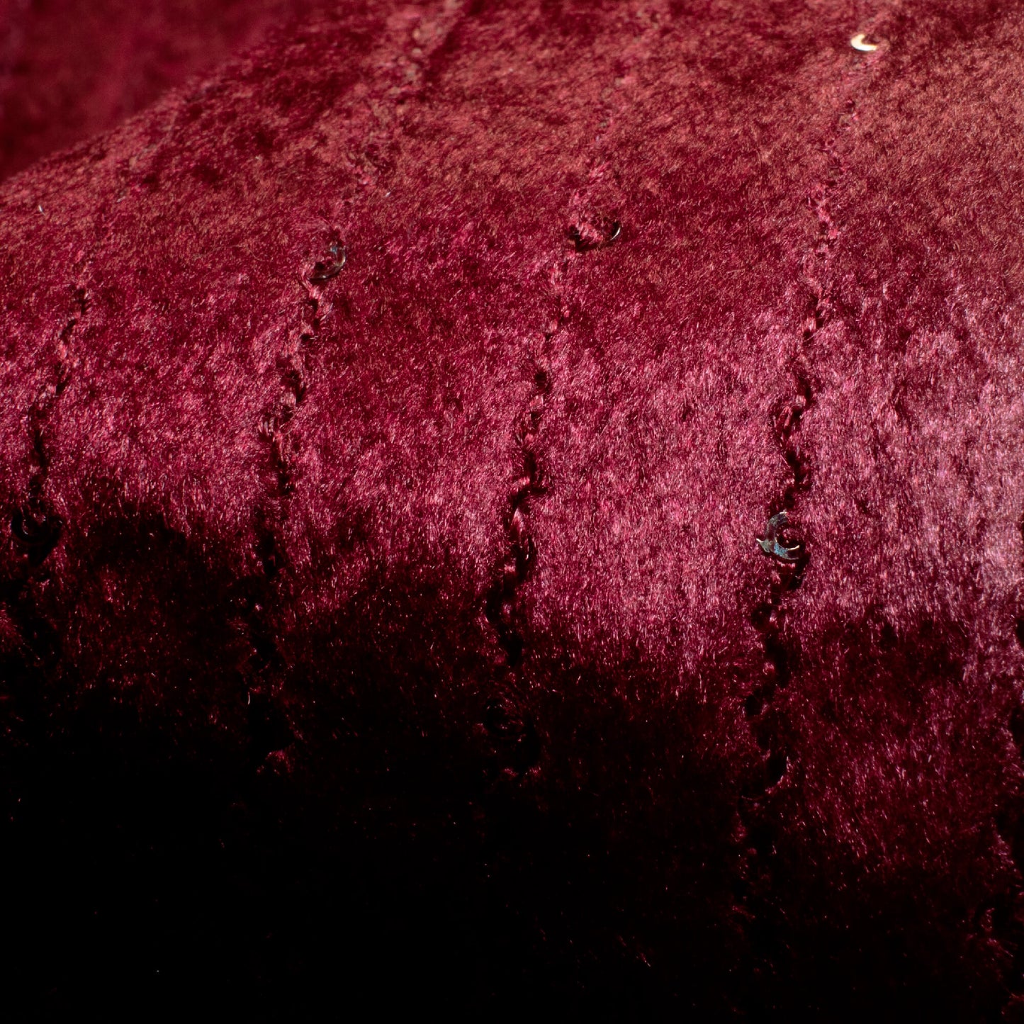 Pink And Maroon Ombre Pattern Sequins Digital Print Superior Velvet Fabric (Width 58 Inches)