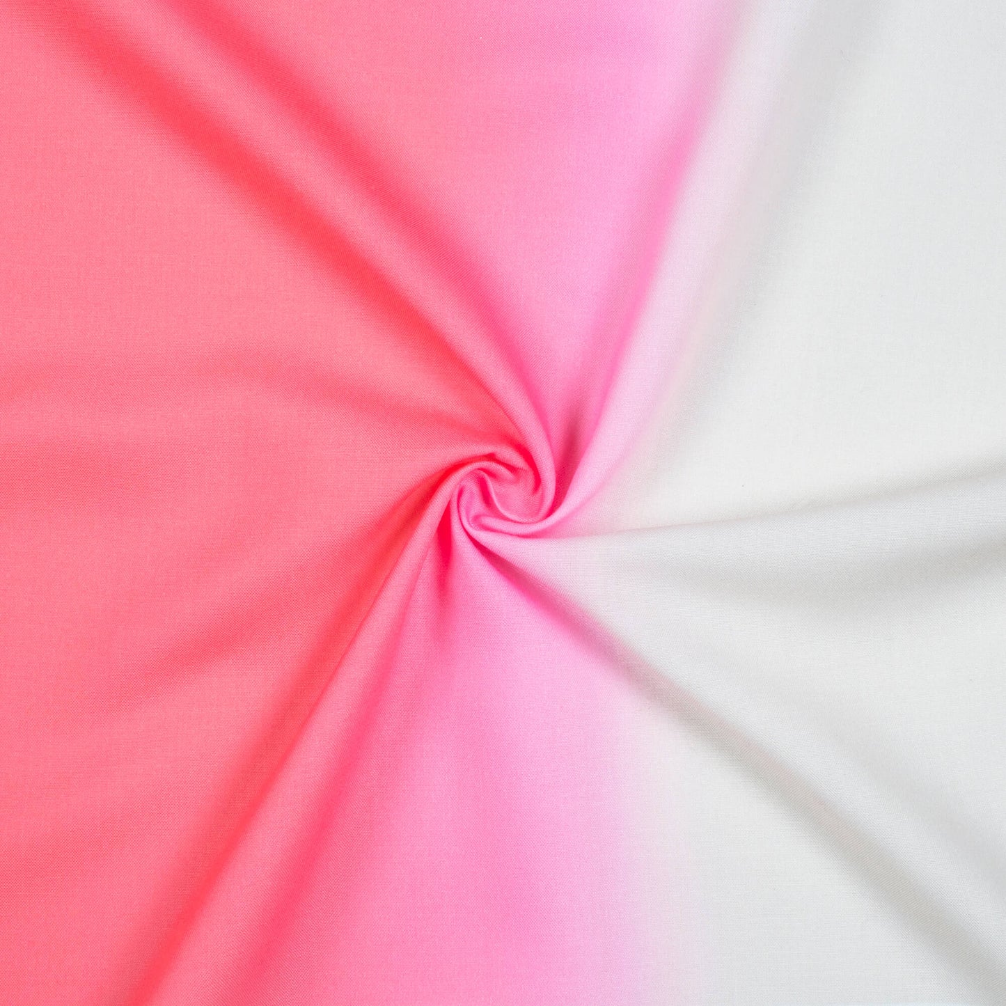 Rouge Pink And Off White Ombre Pattern Digital Print Rayon Fabric - Fabcurate