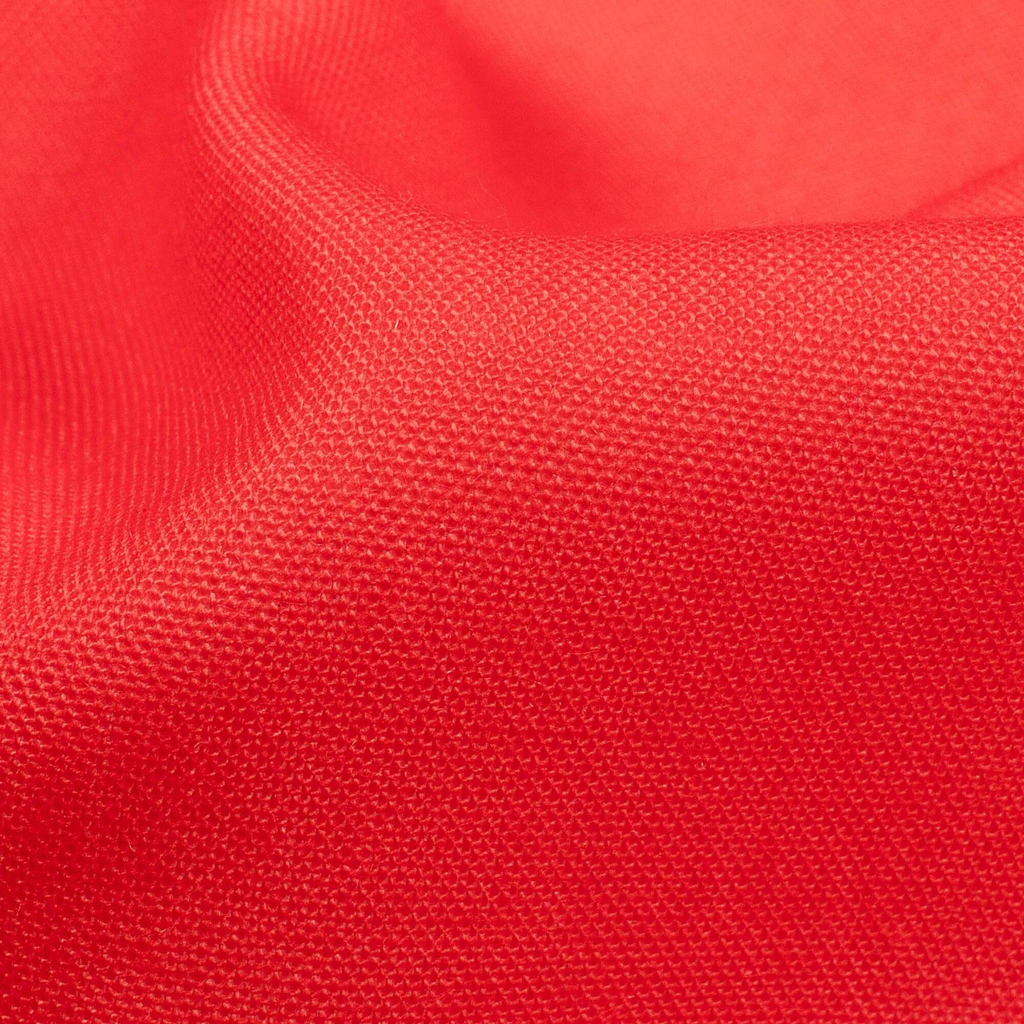 Candy Apple Red And Off White Ombre Pattern Digital Print Rayon Fabric - Fabcurate