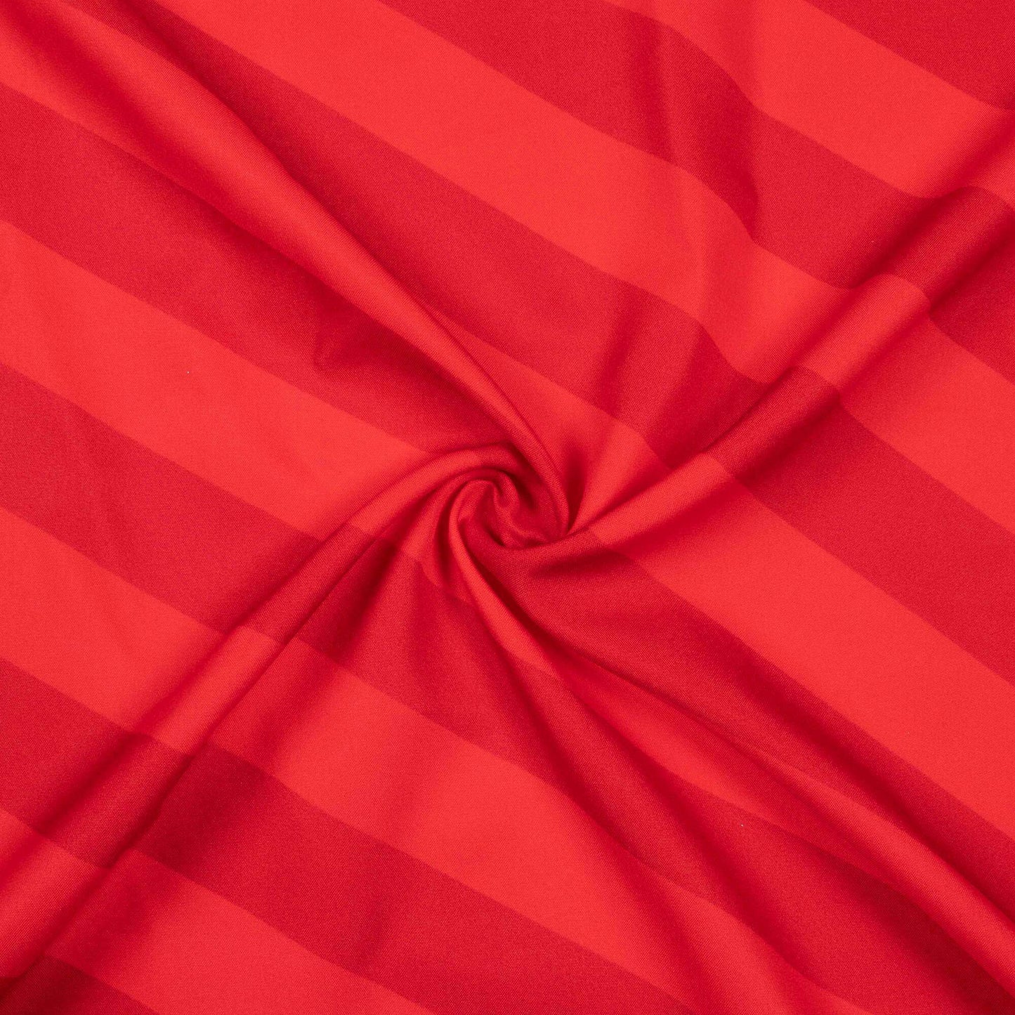 Vermilion Red Stripes Pattern Digital Print Ultra Premium Butter Crepe Fabric - Fabcurate
