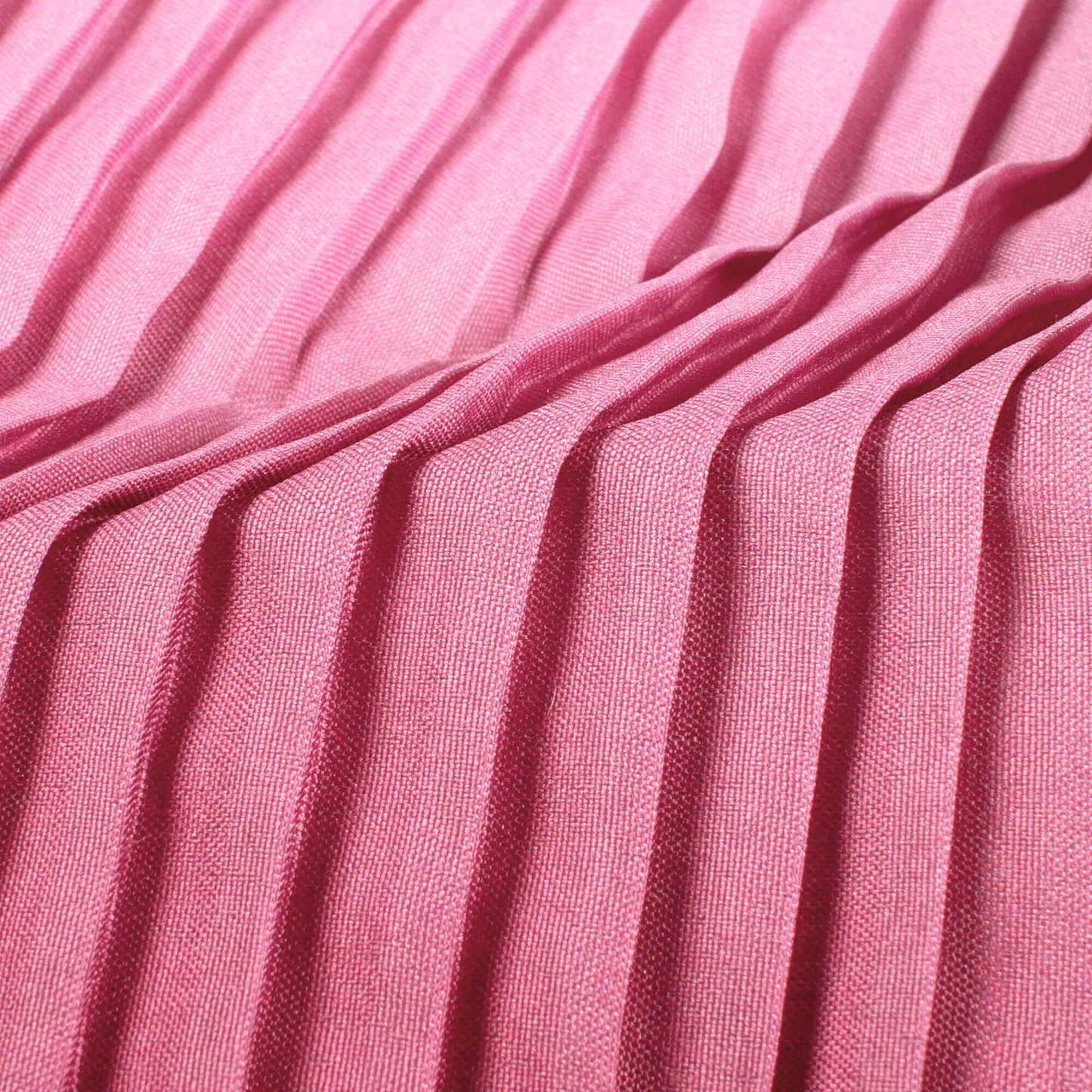 Maroon And Taffy Pink Ombre Pattern Digital Print Ultra Premium Butter Crepe Pleated Fabric - Fabcurate