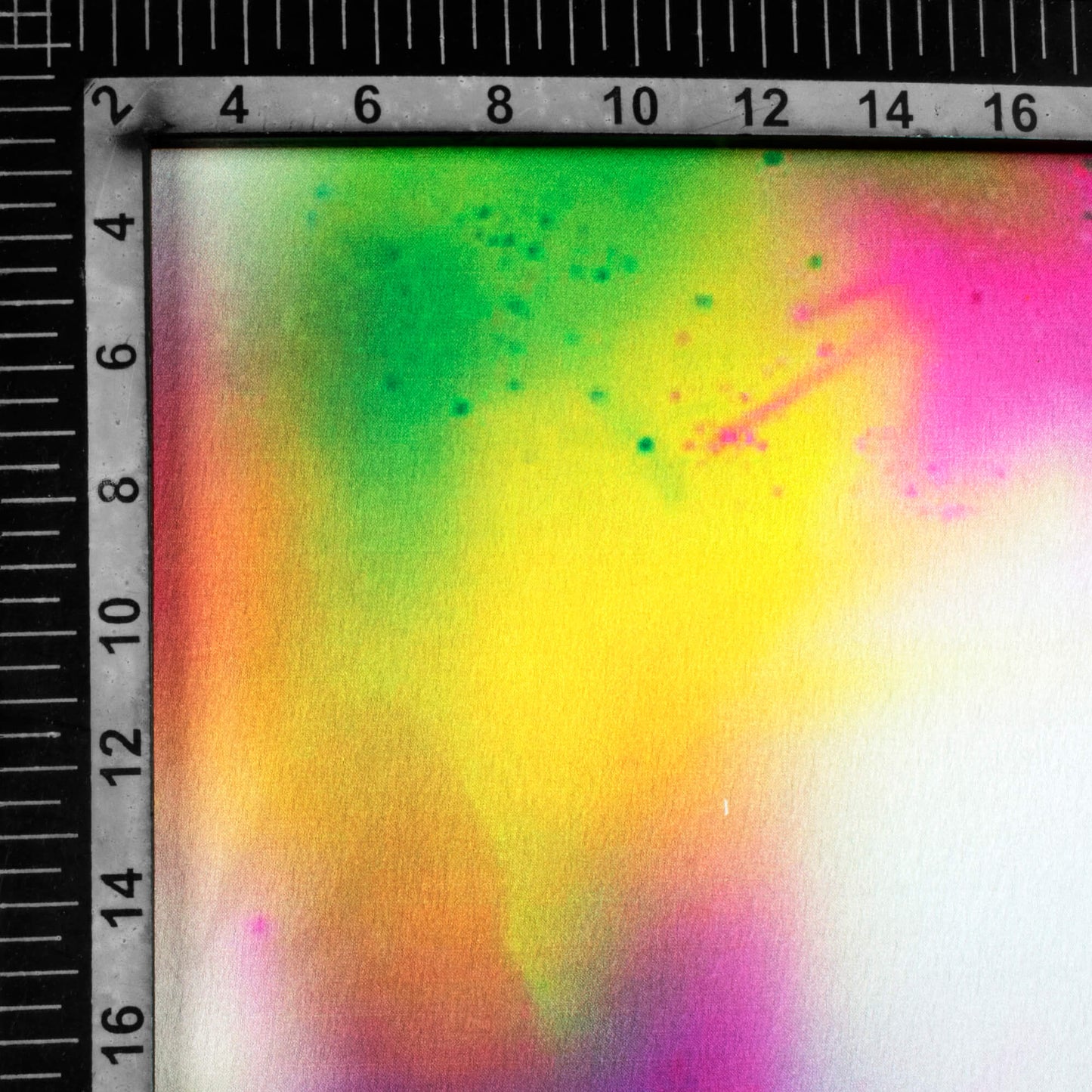 Multi-Color Holi Pattern Digital Print Japan Satin Fabric - Fabcurate