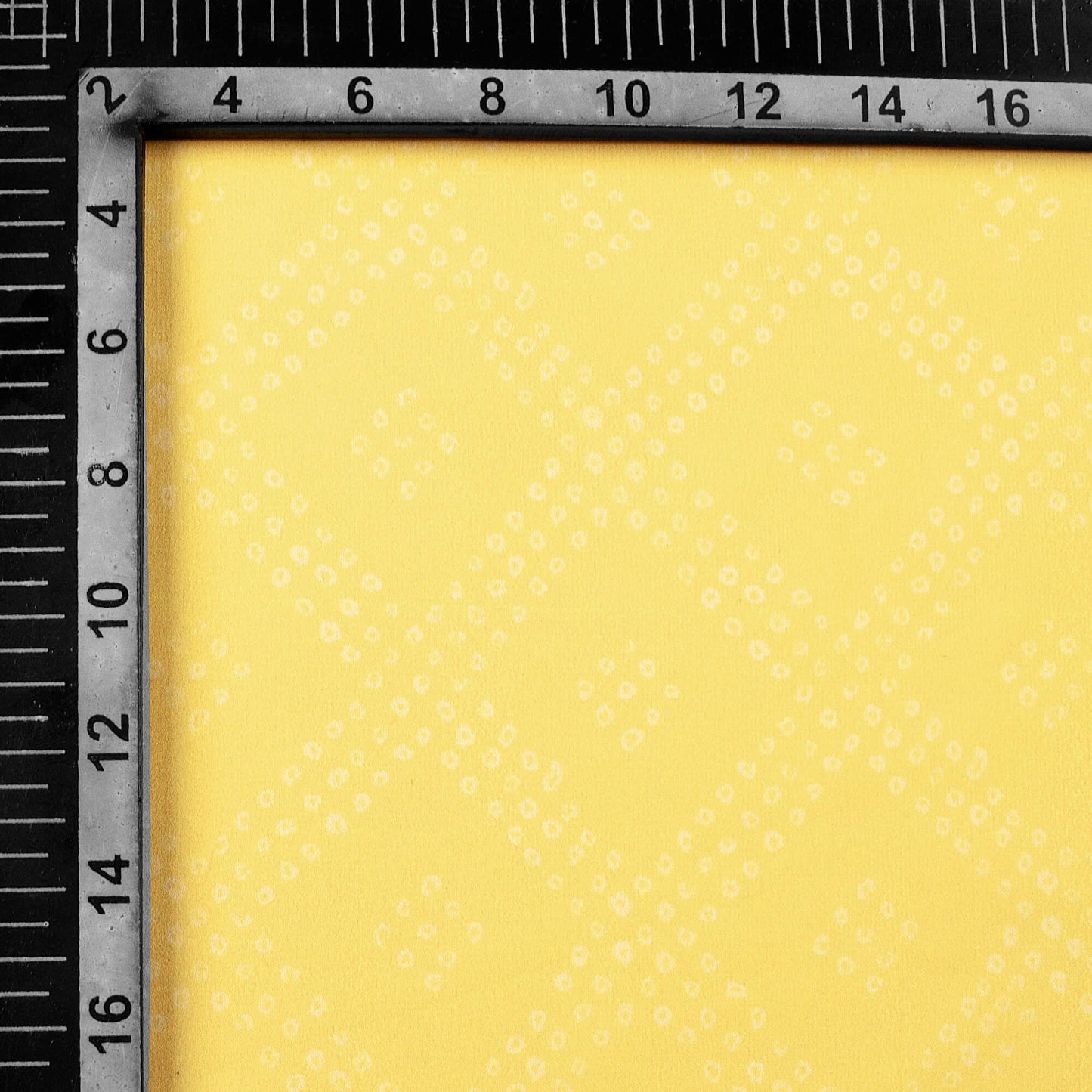 Mellow Yellow Bandhanii Pattern Digital Print Georgette Fabric