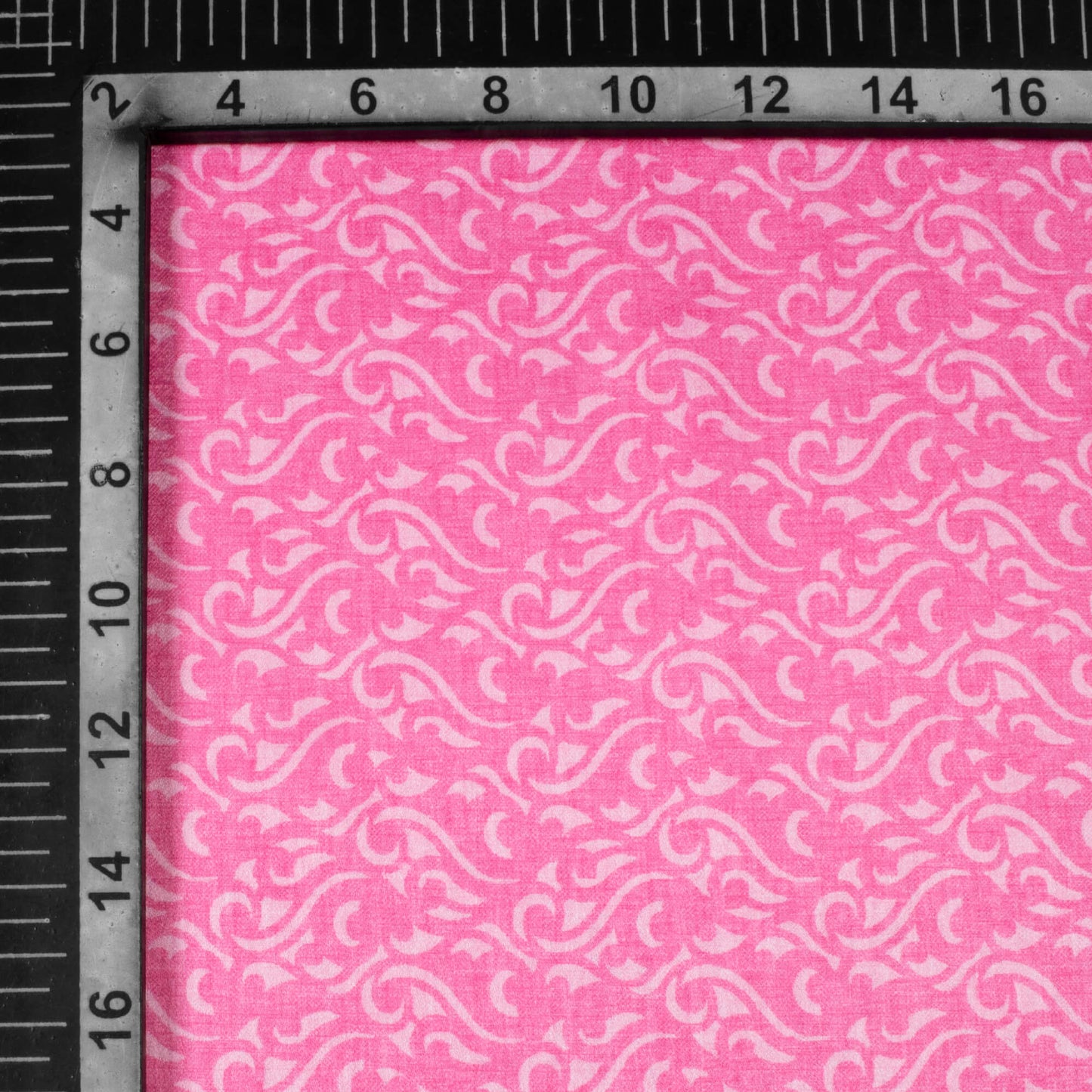 Taffy Pink Abstract Pattern Digital Print Lush Satin Fabric
