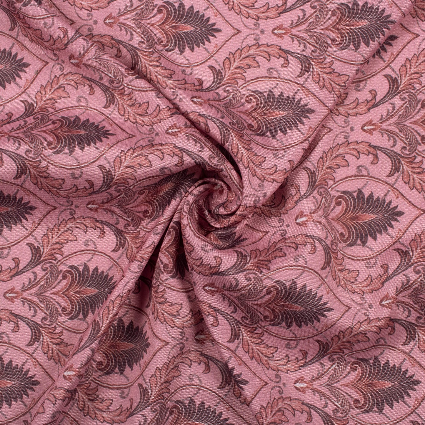 Taffy Pink Trellis Pattern Digital Print Crepe Silk Fabric